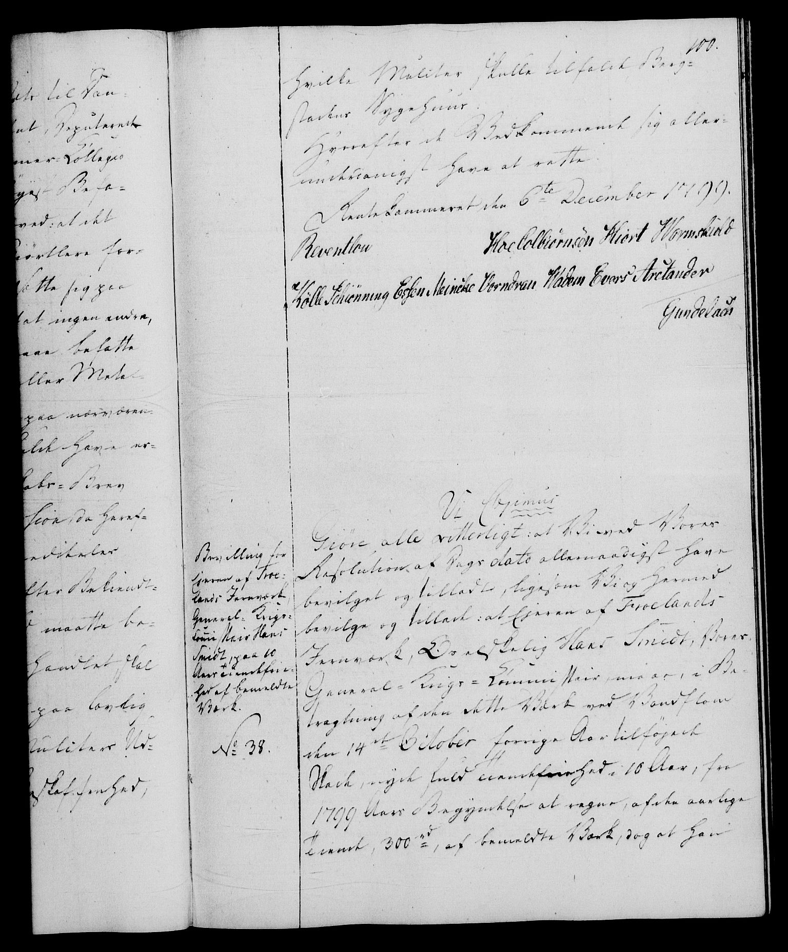 Rentekammeret, Renteskriverkontorene, RA/EA-3115/M/Mg/Mga/L0001: Ekspedisjonsprotokoll med register (merket RK 54.18), 1791-1814, s. 100