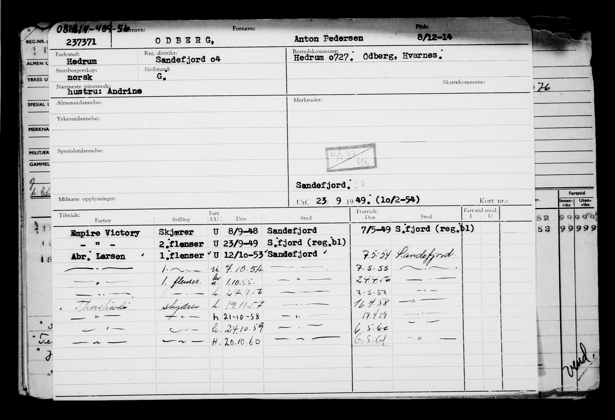 Direktoratet for sjømenn, AV/RA-S-3545/G/Gb/L0125: Hovedkort, 1914, s. 591