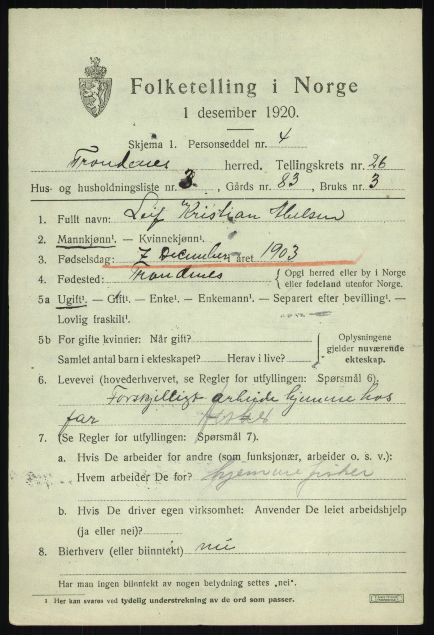 SATØ, Folketelling 1920 for 1914 Trondenes herred, 1920, s. 18868