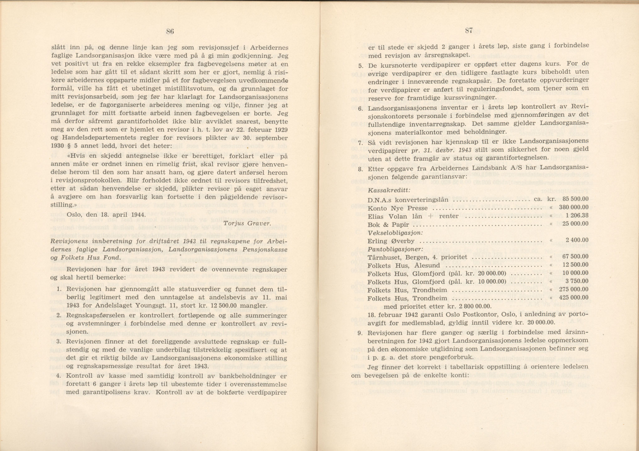 Landsorganisasjonen i Norge, AAB/ARK-1579, 1911-1953, s. 487