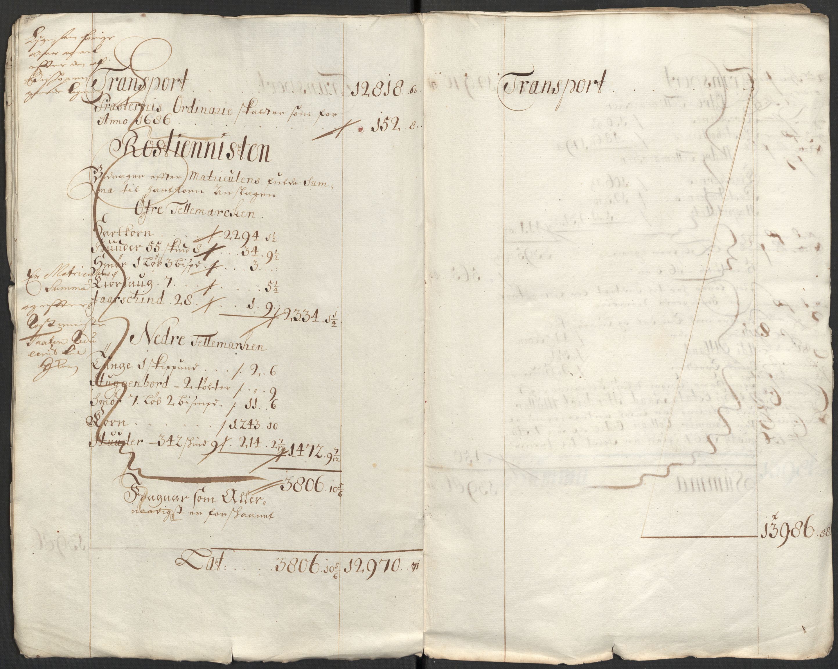 Rentekammeret inntil 1814, Reviderte regnskaper, Fogderegnskap, RA/EA-4092/R35/L2086: Fogderegnskap Øvre og Nedre Telemark, 1687-1689, s. 9