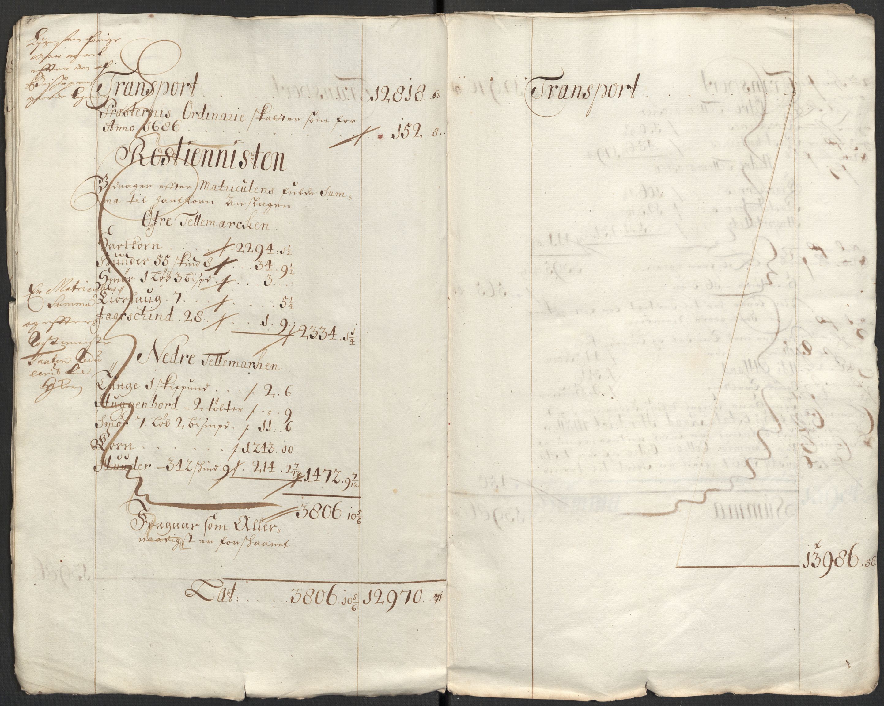 Rentekammeret inntil 1814, Reviderte regnskaper, Fogderegnskap, AV/RA-EA-4092/R35/L2086: Fogderegnskap Øvre og Nedre Telemark, 1687-1689, s. 9