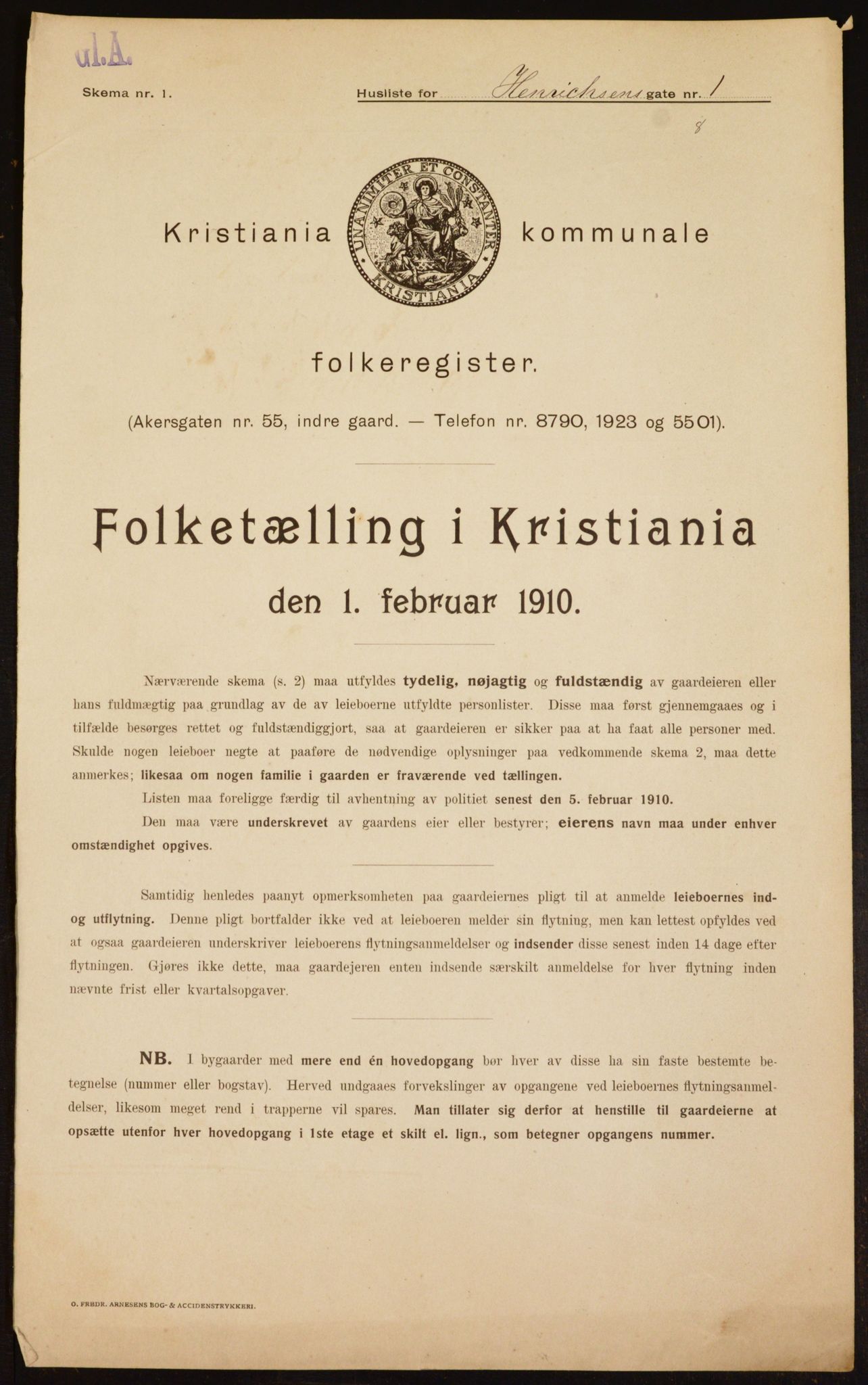 OBA, Kommunal folketelling 1.2.1910 for Kristiania, 1910, s. 37791