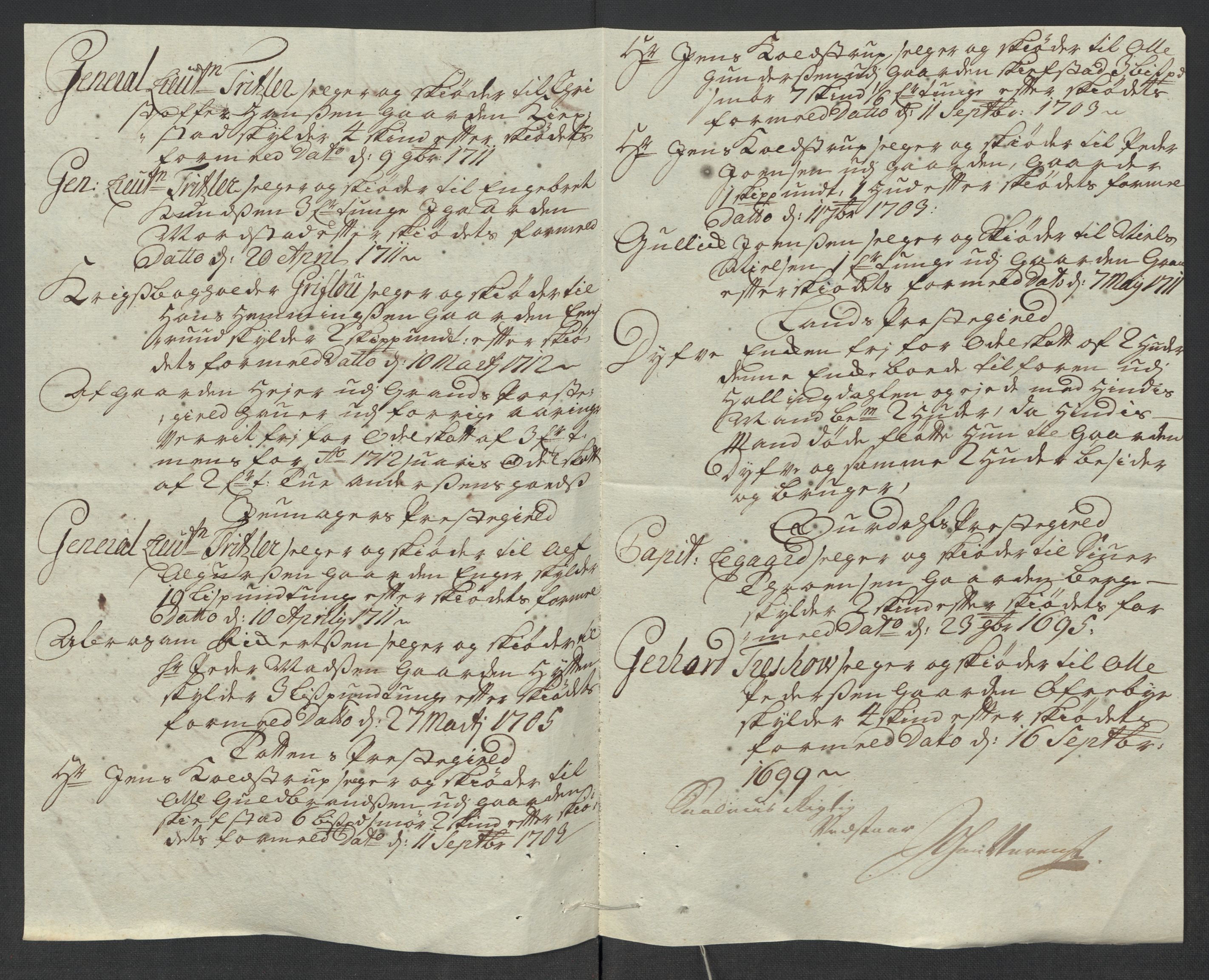 Rentekammeret inntil 1814, Reviderte regnskaper, Fogderegnskap, RA/EA-4092/R18/L1309: Fogderegnskap Hadeland, Toten og Valdres, 1712, s. 403
