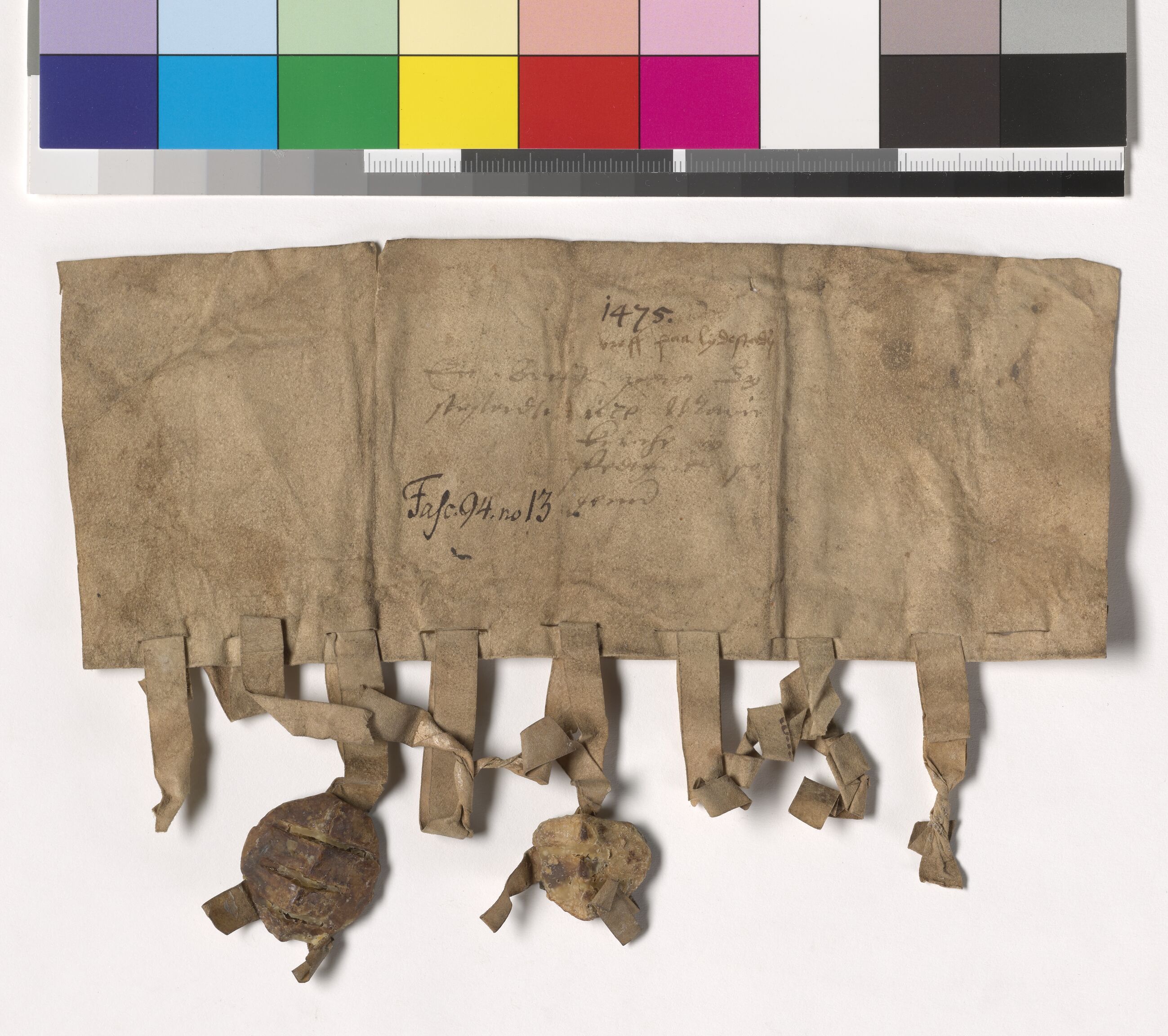 Riksarkivets diplomsamling, AV/RA-EA-5965/F05/L0228: NRA AM fasc. 94 nr. 8-13, 1474-1475, s. 12
