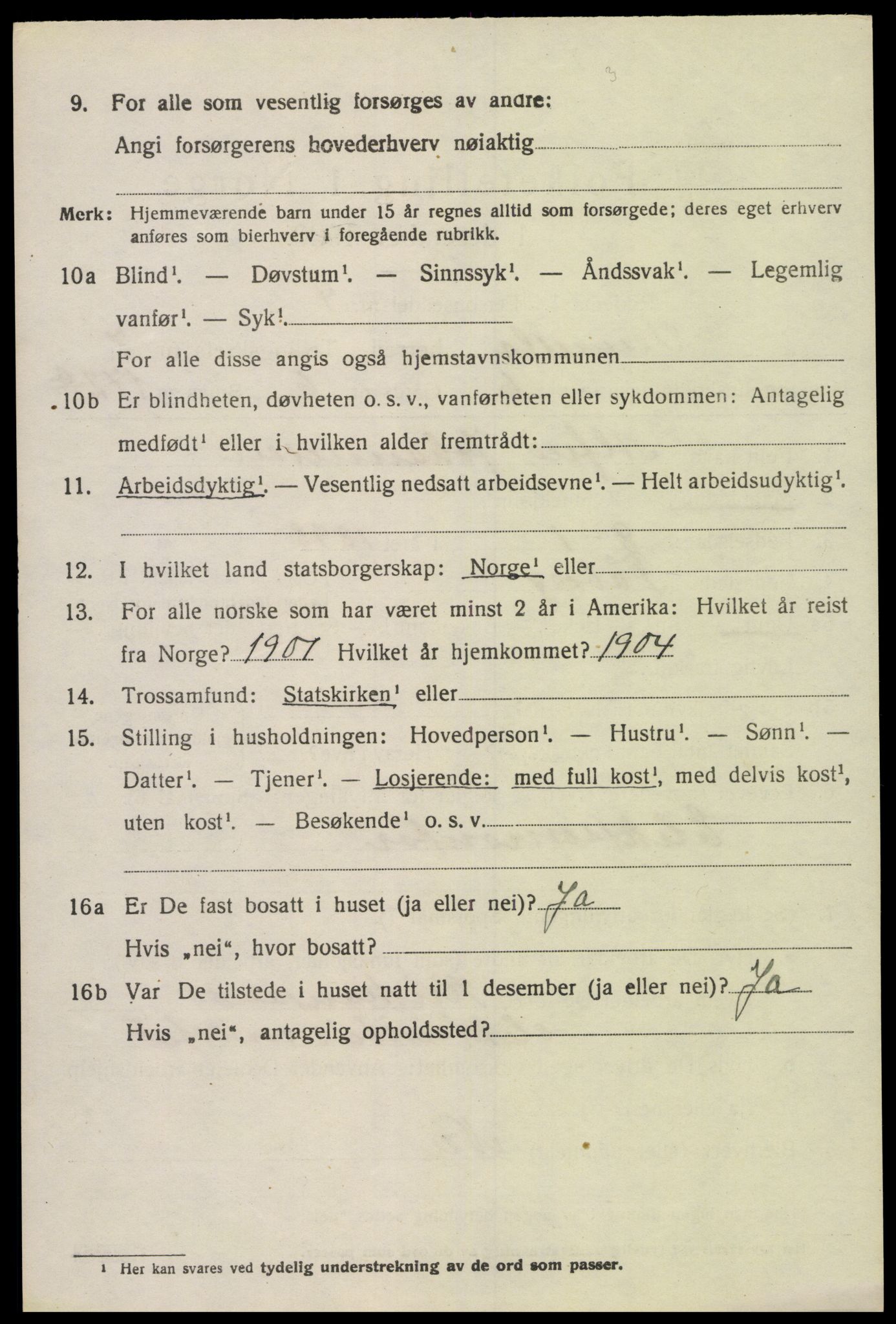 SAK, Folketelling 1920 for 1014 Vennesla herred, 1920, s. 4827