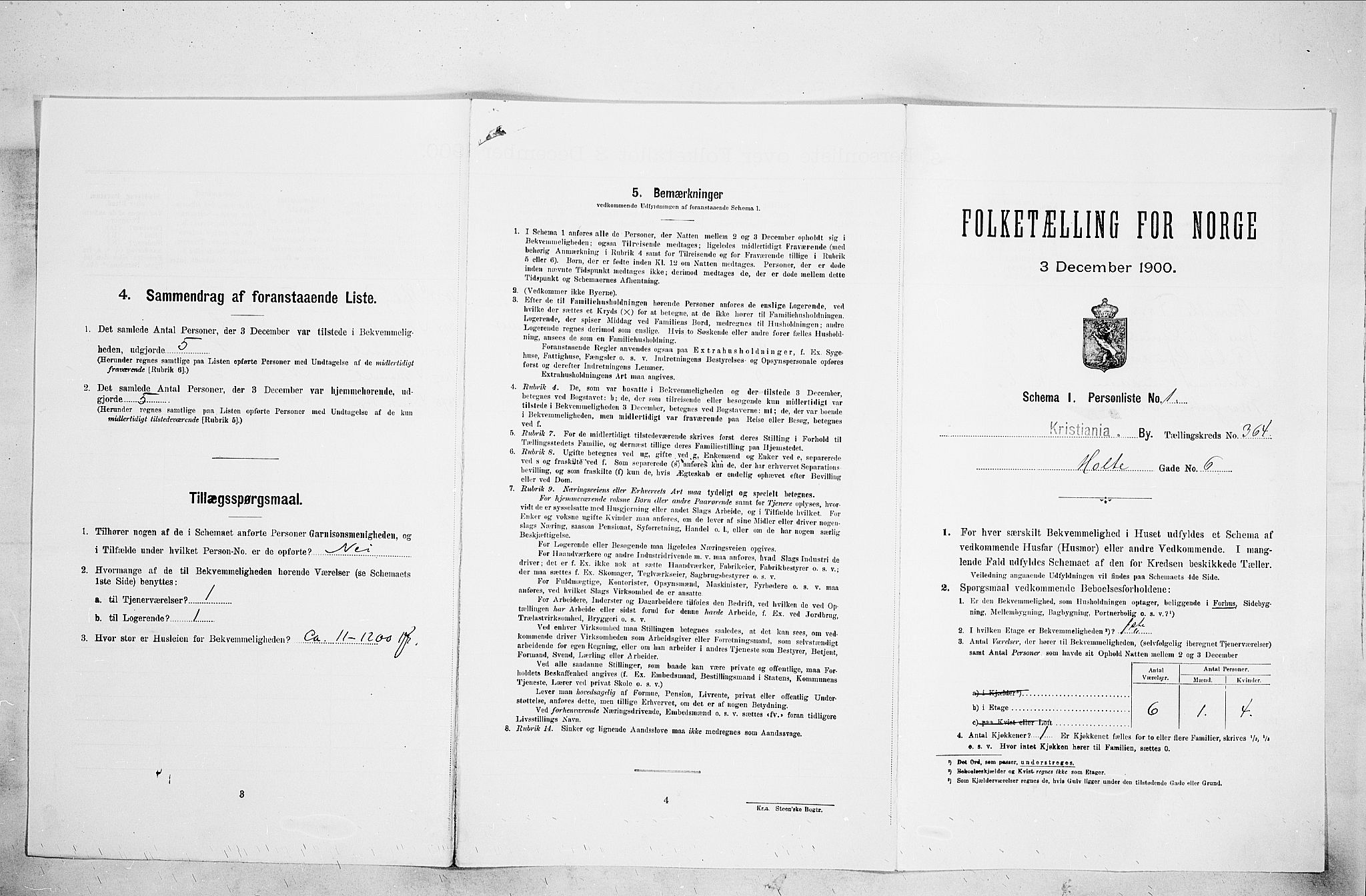 SAO, Folketelling 1900 for 0301 Kristiania kjøpstad, 1900, s. 38774
