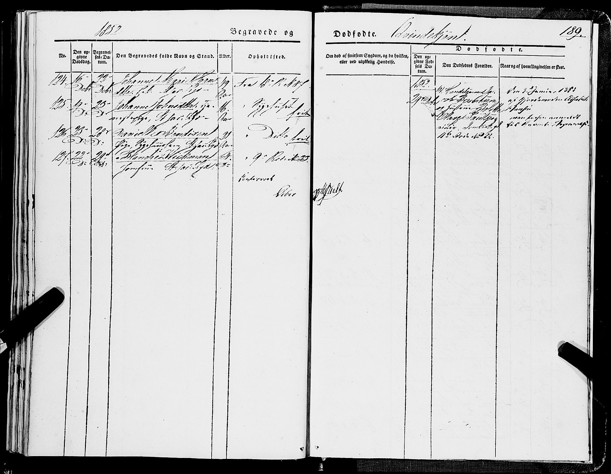 Domkirken sokneprestembete, SAB/A-74801/H/Haa/L0040: Ministerialbok nr. E 1, 1841-1853, s. 189