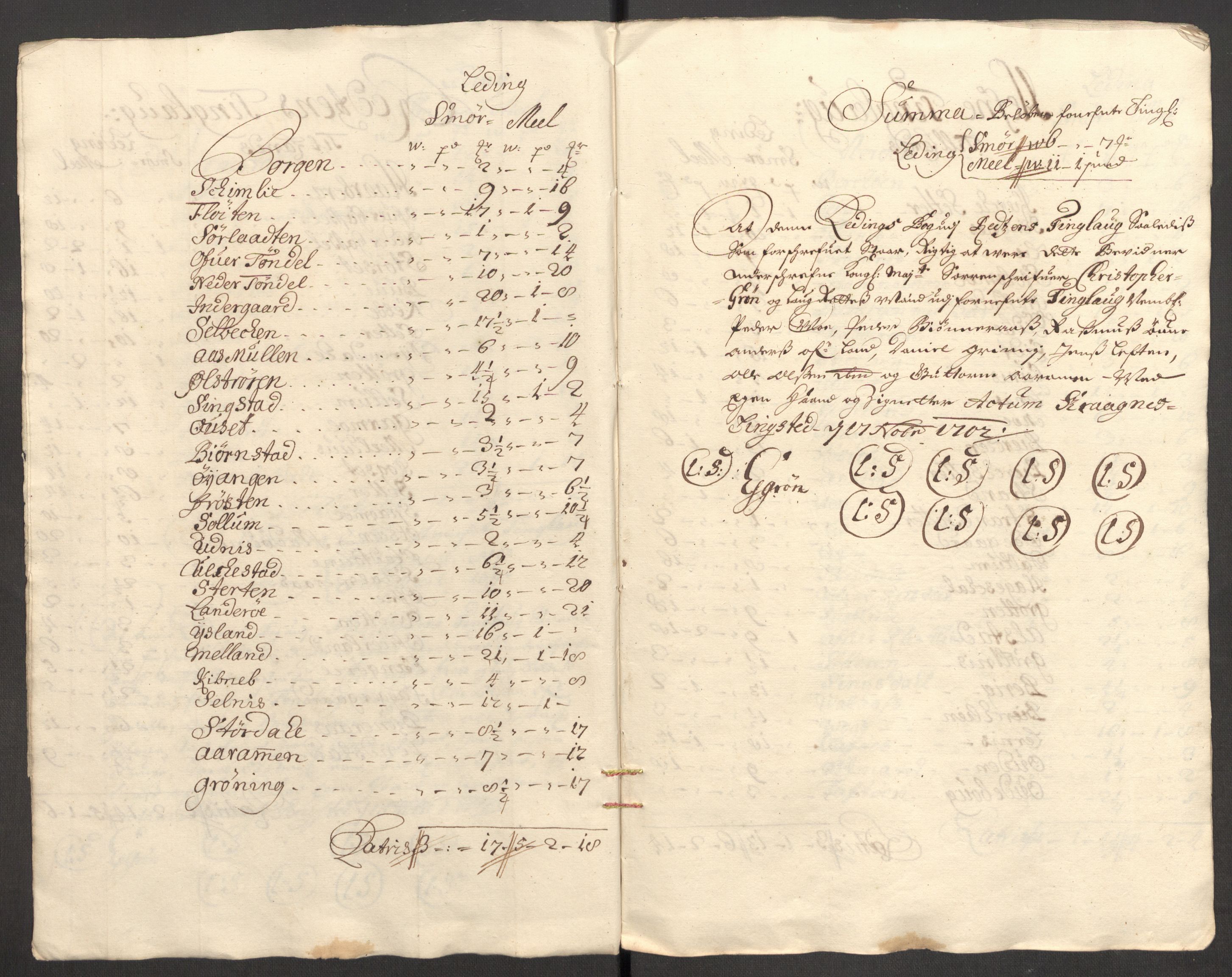 Rentekammeret inntil 1814, Reviderte regnskaper, Fogderegnskap, RA/EA-4092/R57/L3855: Fogderegnskap Fosen, 1702-1703, s. 28