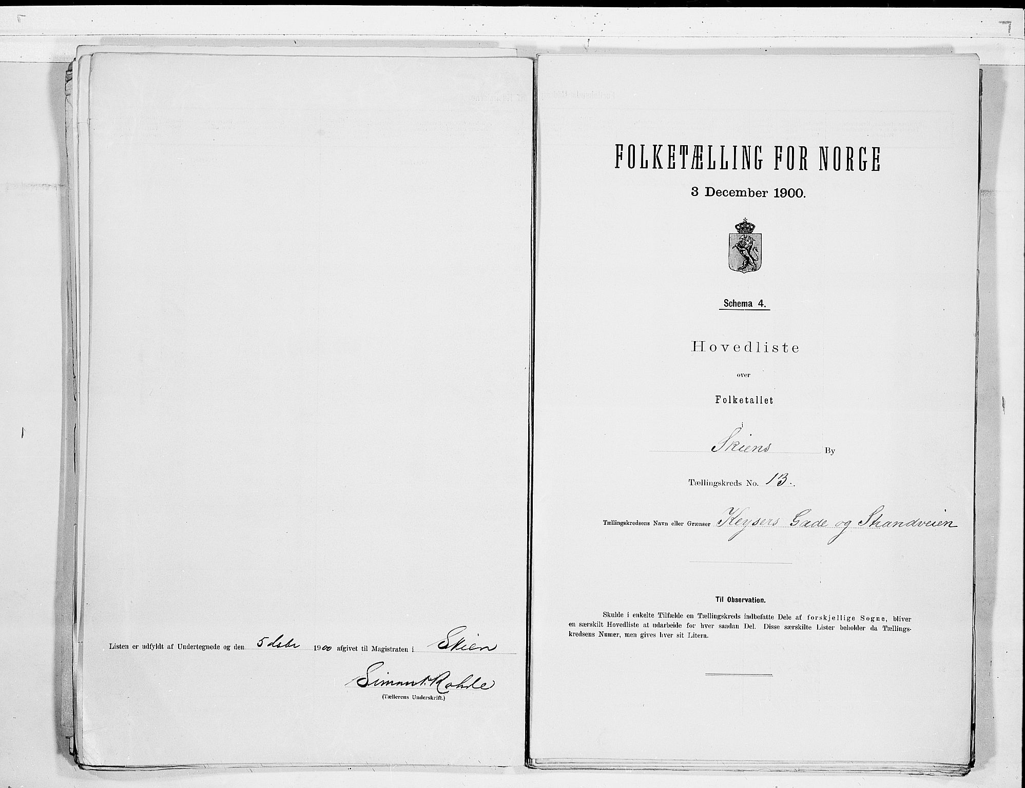 SAKO, Folketelling 1900 for 0806 Skien kjøpstad, 1900, s. 28