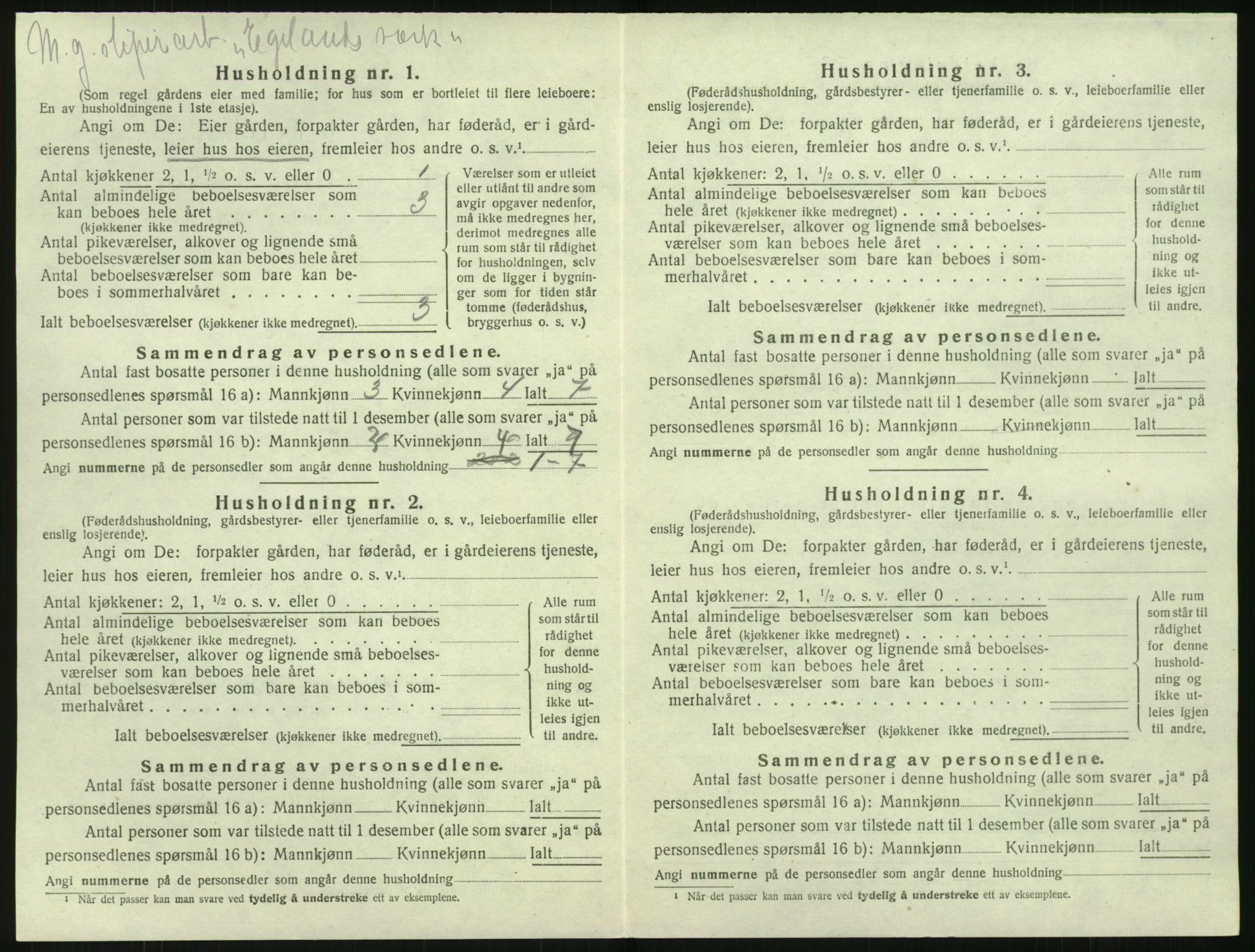 SAK, Folketelling 1920 for 0913 Søndeled herred, 1920, s. 1206