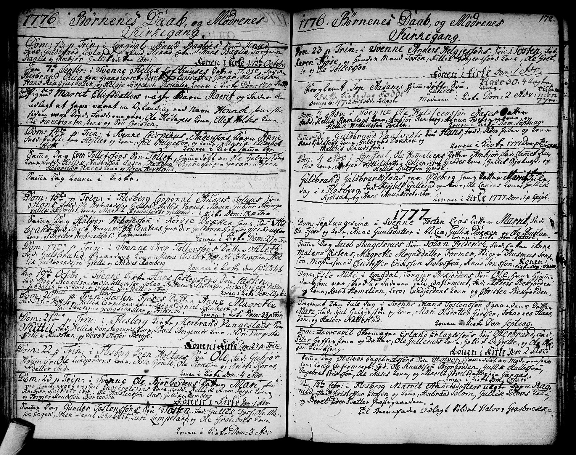 Flesberg kirkebøker, SAKO/A-18/F/Fa/L0003: Ministerialbok nr. I 3, 1748-1790, s. 171-172