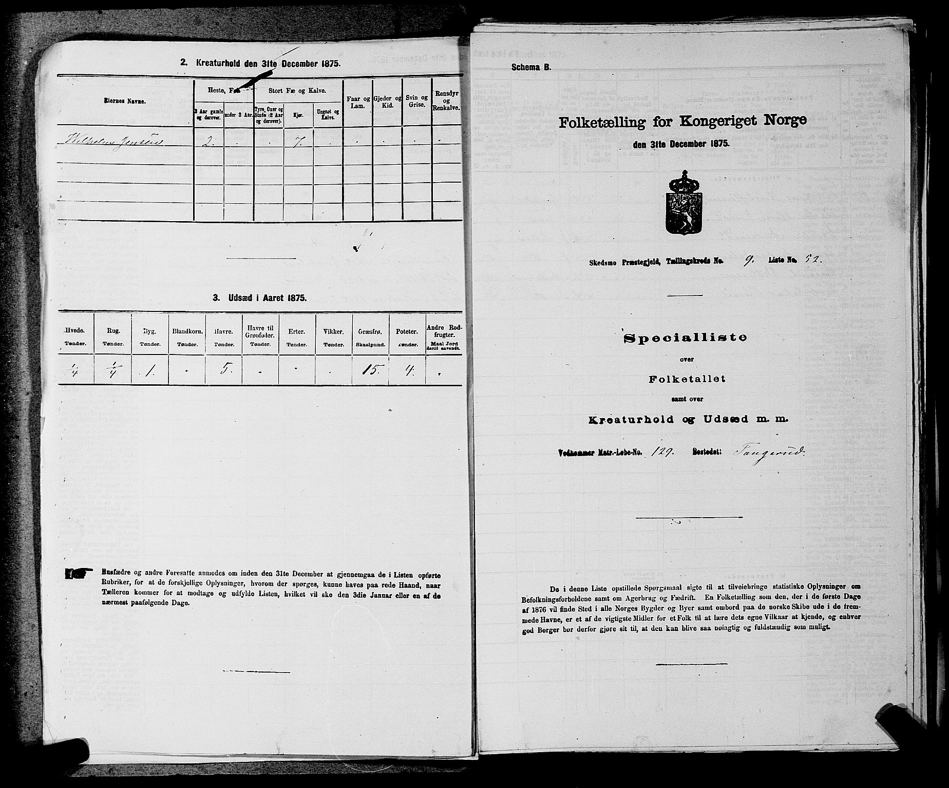 RA, Folketelling 1875 for 0231P Skedsmo prestegjeld, 1875, s. 1333