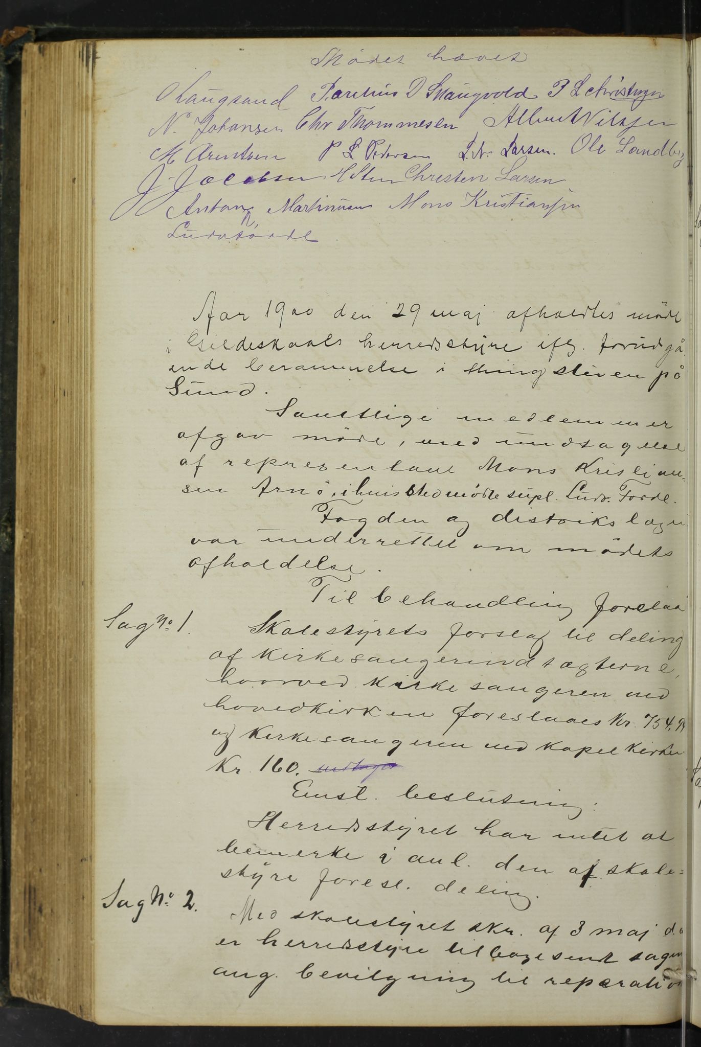 Gildeskål kommune. Formannskapet, AIN/K-18380.150/100/L0002: Møtebok formannskapet, 1880-1903, s. 205b