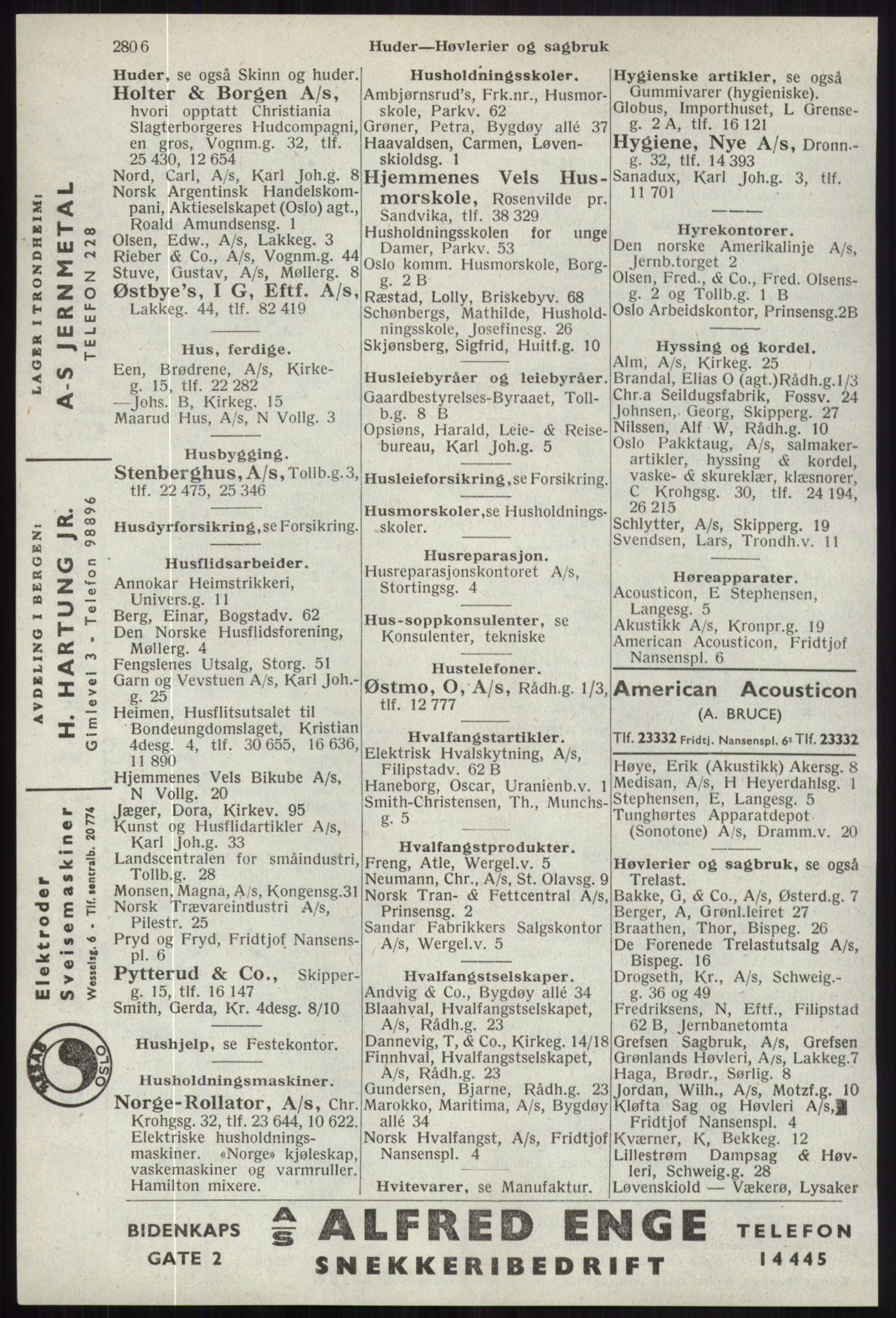 Kristiania/Oslo adressebok, PUBL/-, 1941, s. 2806