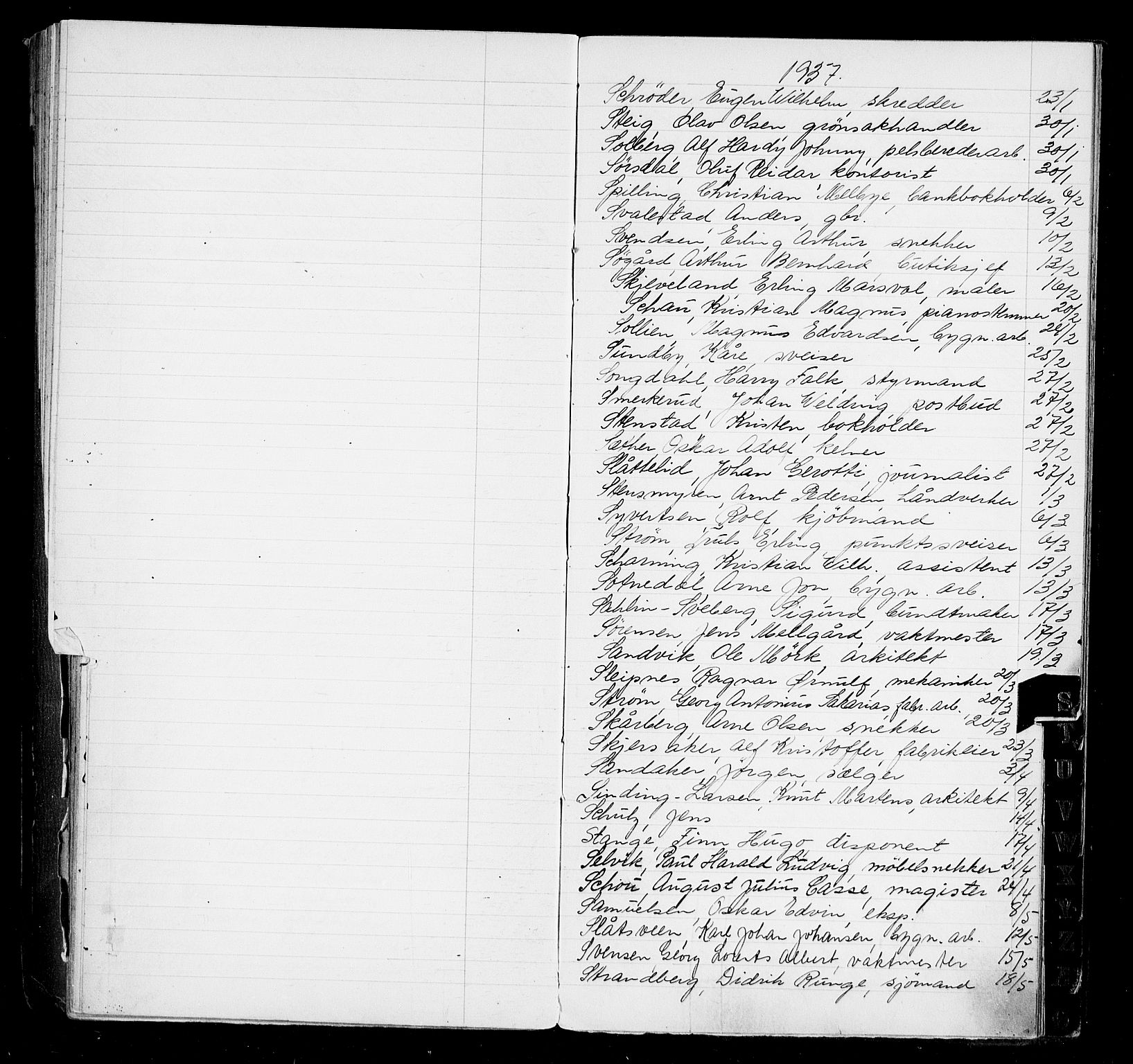 Oslo byfogd avd. I, AV/SAO-A-10220/L/La/L0005: Vigselsregister, 1937-1942, s. 109