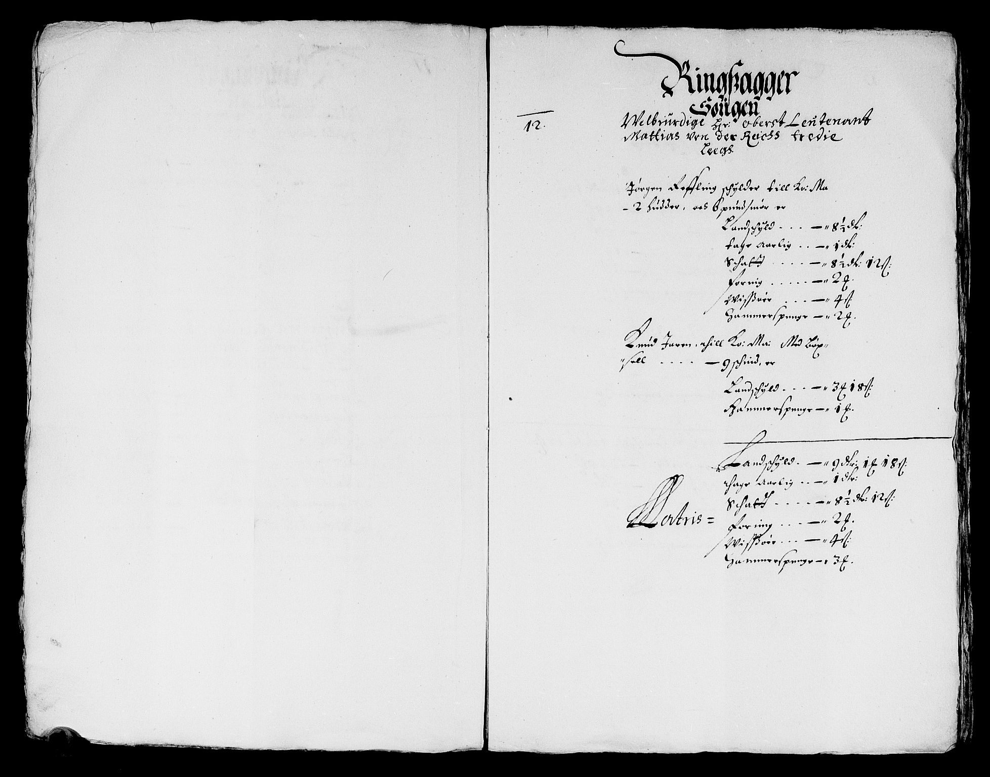 Rentekammeret inntil 1814, Reviderte regnskaper, Stiftamtstueregnskaper, Landkommissariatet på Akershus og Akershus stiftamt, AV/RA-EA-5869/R/Ra/L0027: Landkommissariatet på Akershus, 1665