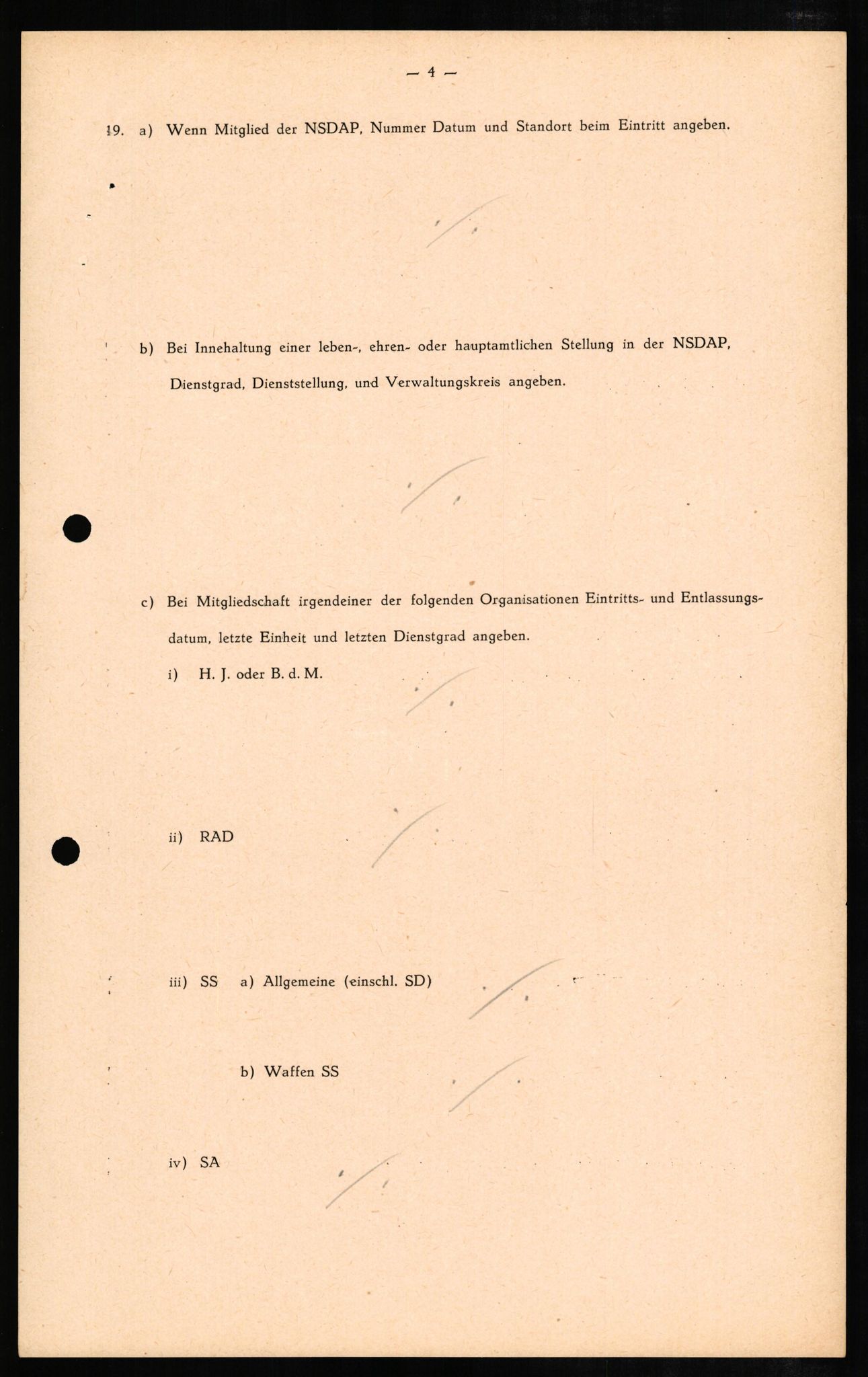 Forsvaret, Forsvarets overkommando II, AV/RA-RAFA-3915/D/Db/L0008: CI Questionaires. Tyske okkupasjonsstyrker i Norge. Tyskere., 1945-1946, s. 119