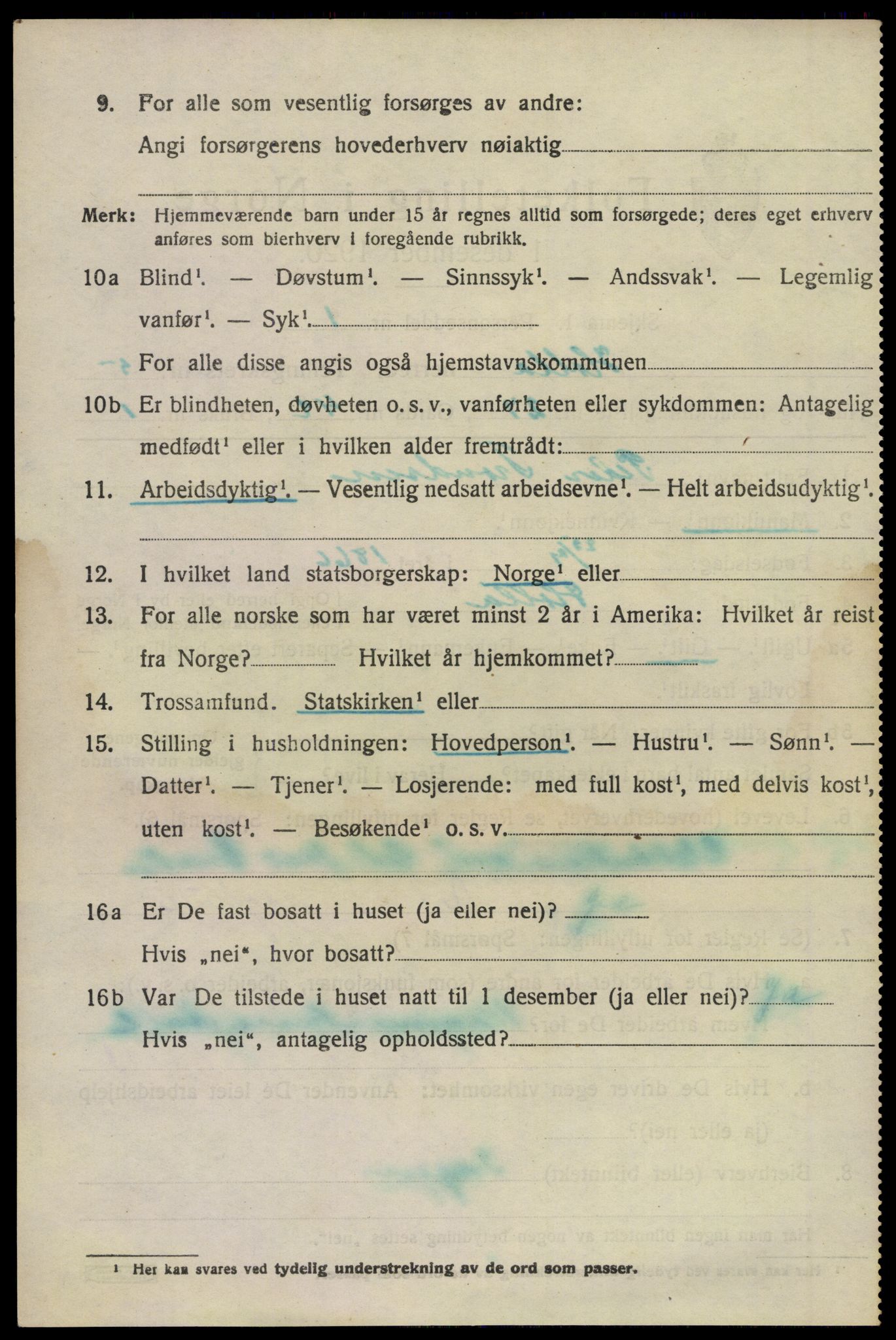 SAKO, Folketelling 1920 for 0819 Holla herred, 1920, s. 4464