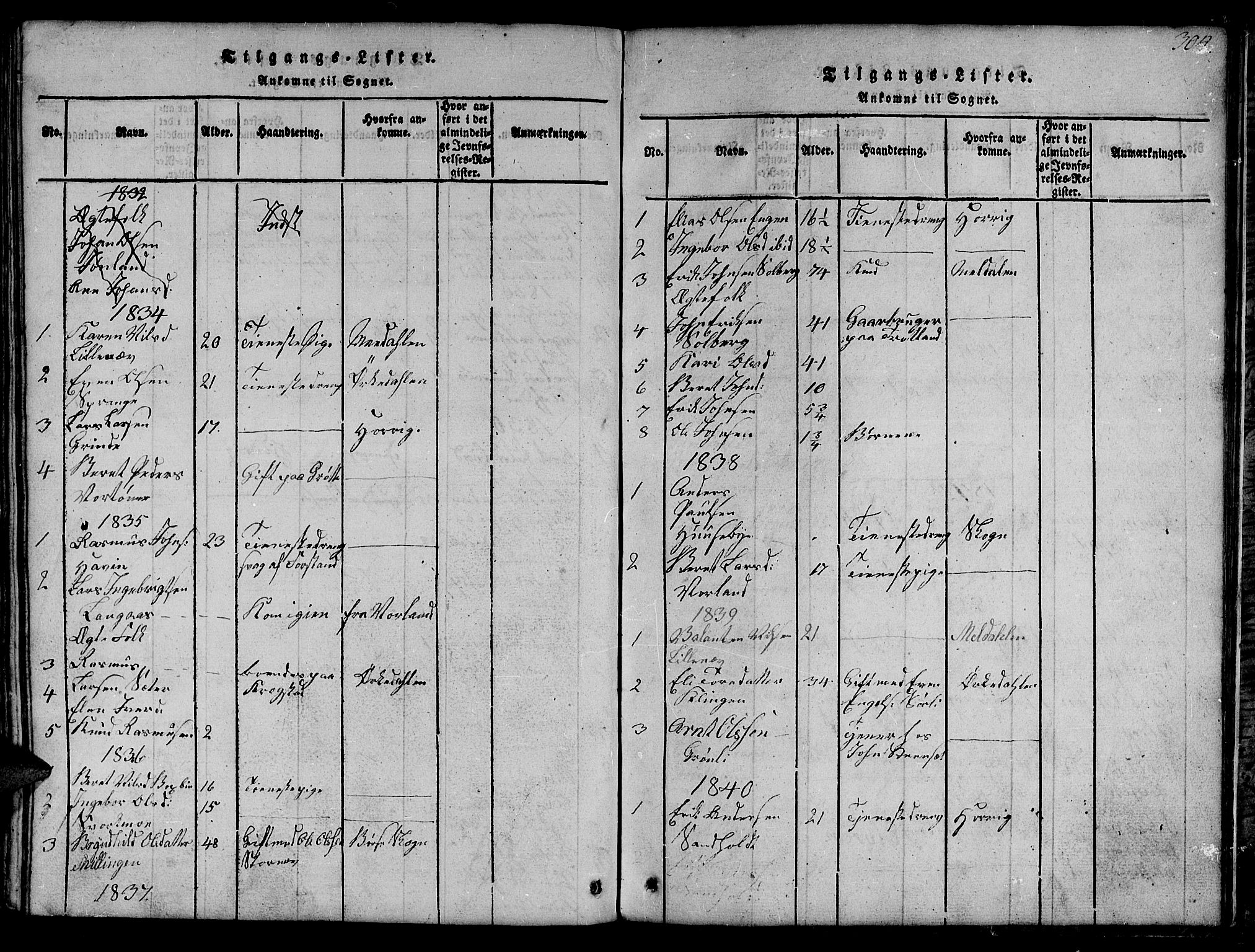 Ministerialprotokoller, klokkerbøker og fødselsregistre - Sør-Trøndelag, SAT/A-1456/694/L1130: Klokkerbok nr. 694C02, 1816-1857, s. 304