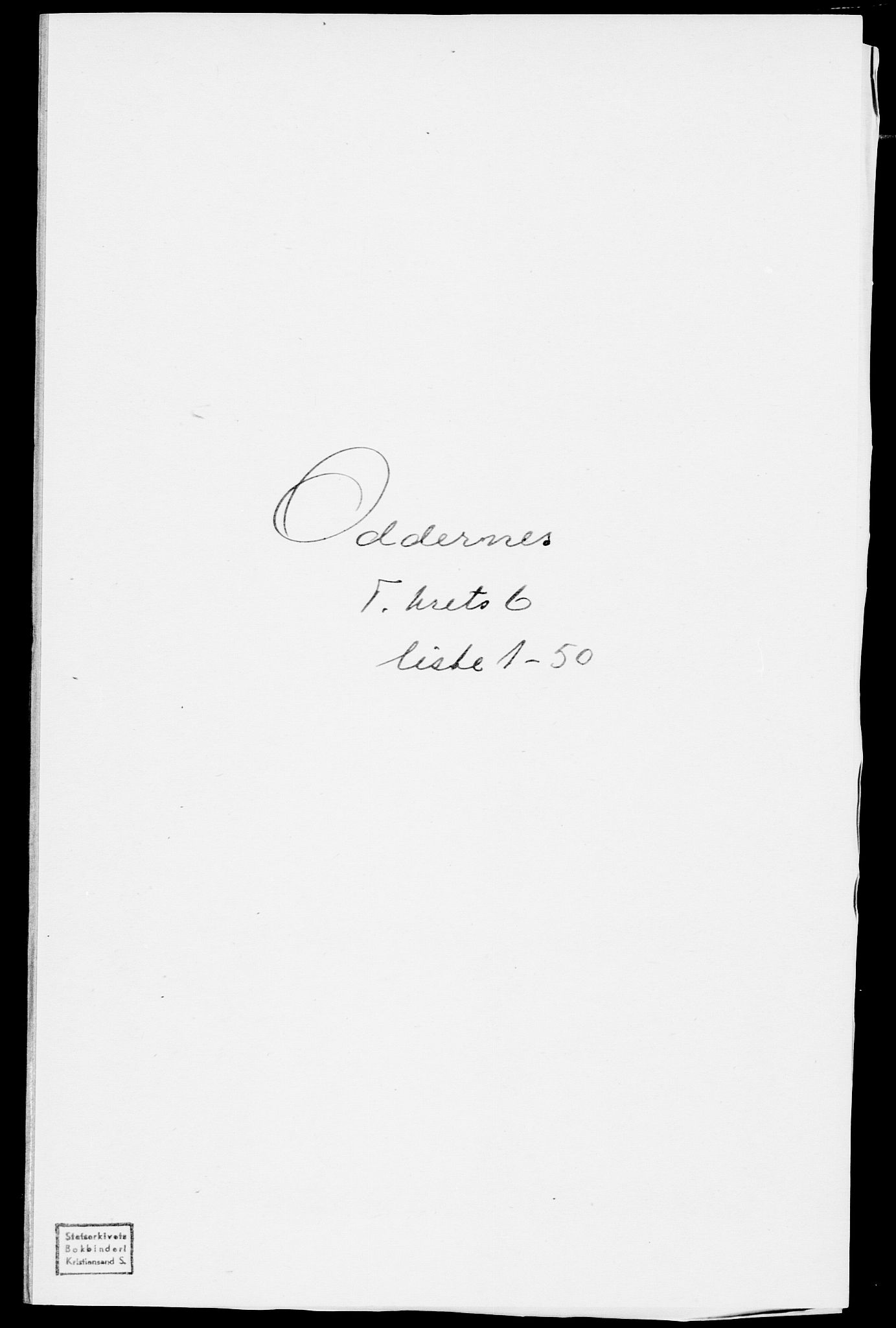 SAK, Folketelling 1875 for 1012P Oddernes prestegjeld, 1875, s. 988