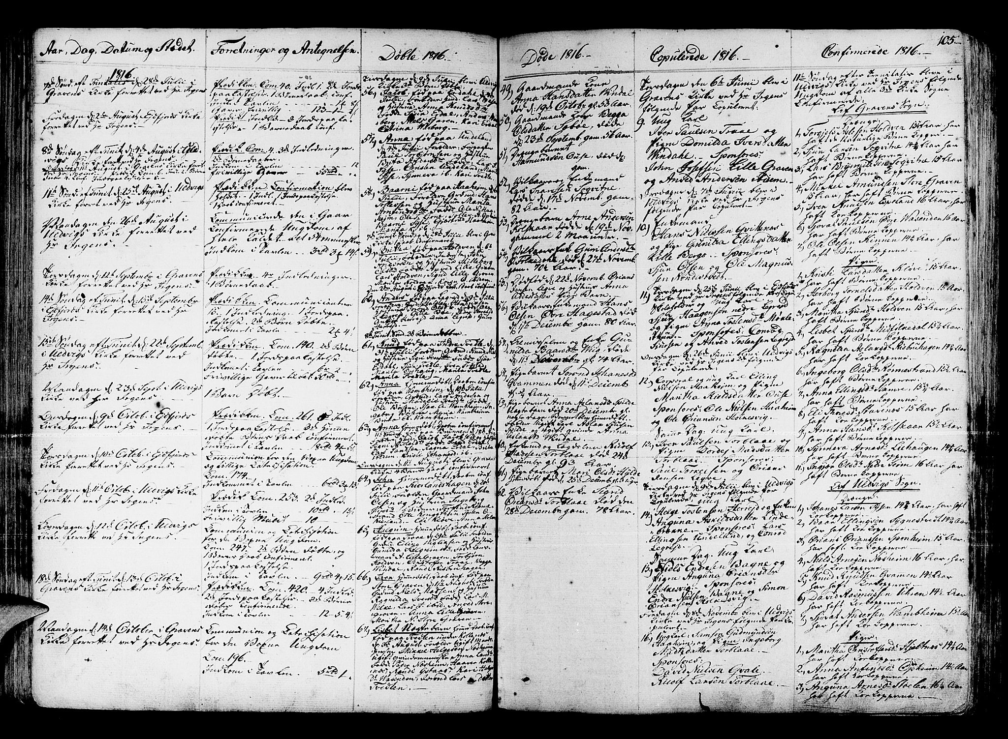 Ulvik sokneprestembete, SAB/A-78801/H/Haa: Ministerialbok nr. A 11, 1793-1838, s. 105
