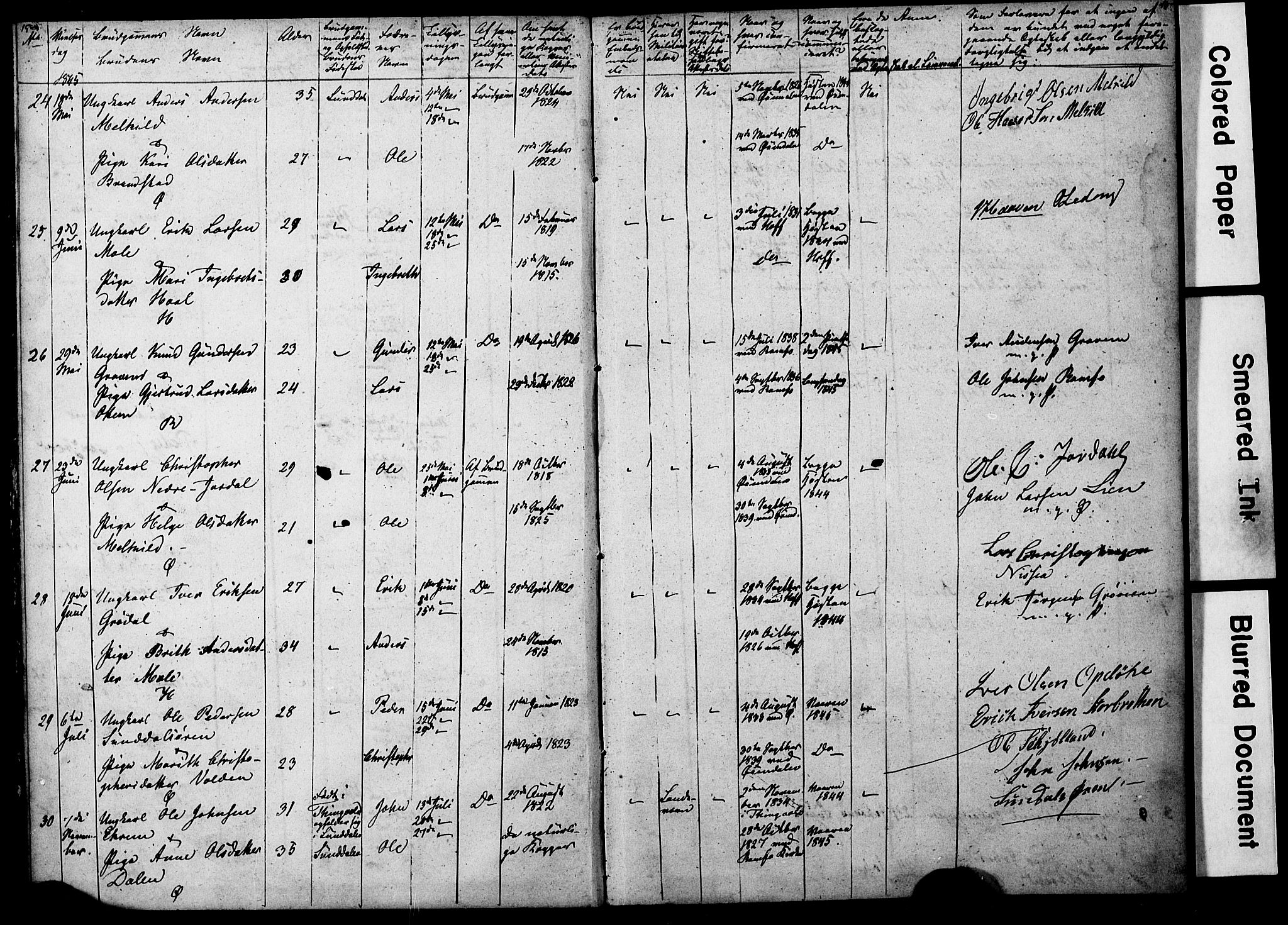 Ministerialprotokoller, klokkerbøker og fødselsregistre - Møre og Romsdal, SAT/A-1454/590/L1014: Lysningsprotokoll nr. 590A06, 1844-1878, s. 15-16