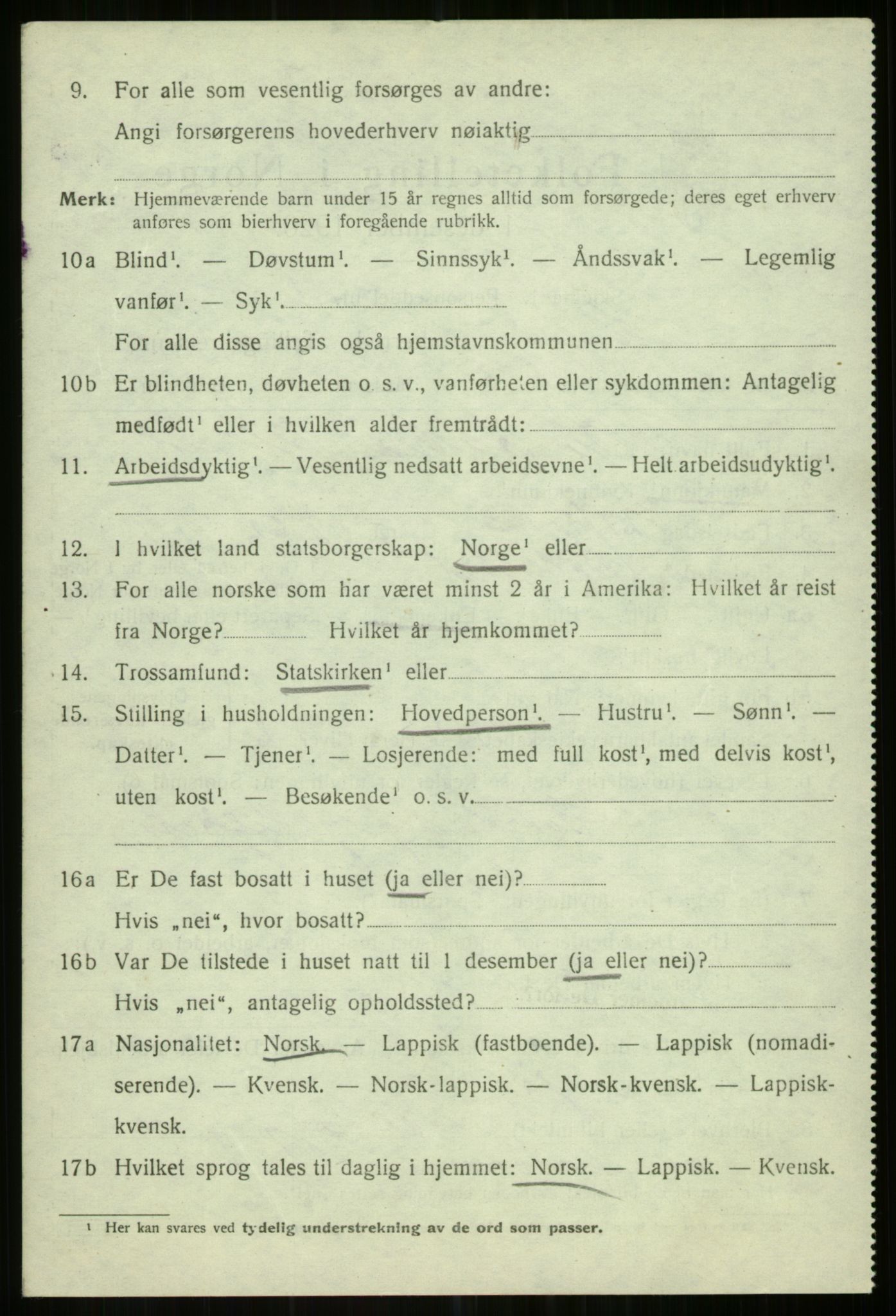 SATØ, Folketelling 1920 for 1935 Helgøy herred, 1920, s. 1410