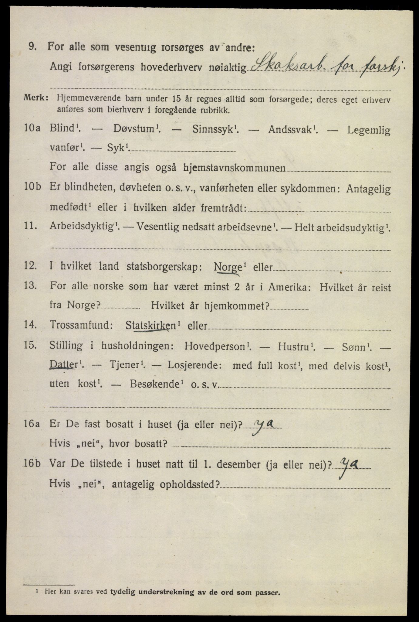 SAKO, Folketelling 1920 for 0630 Øvre Sandsvær herred, 1920, s. 5597