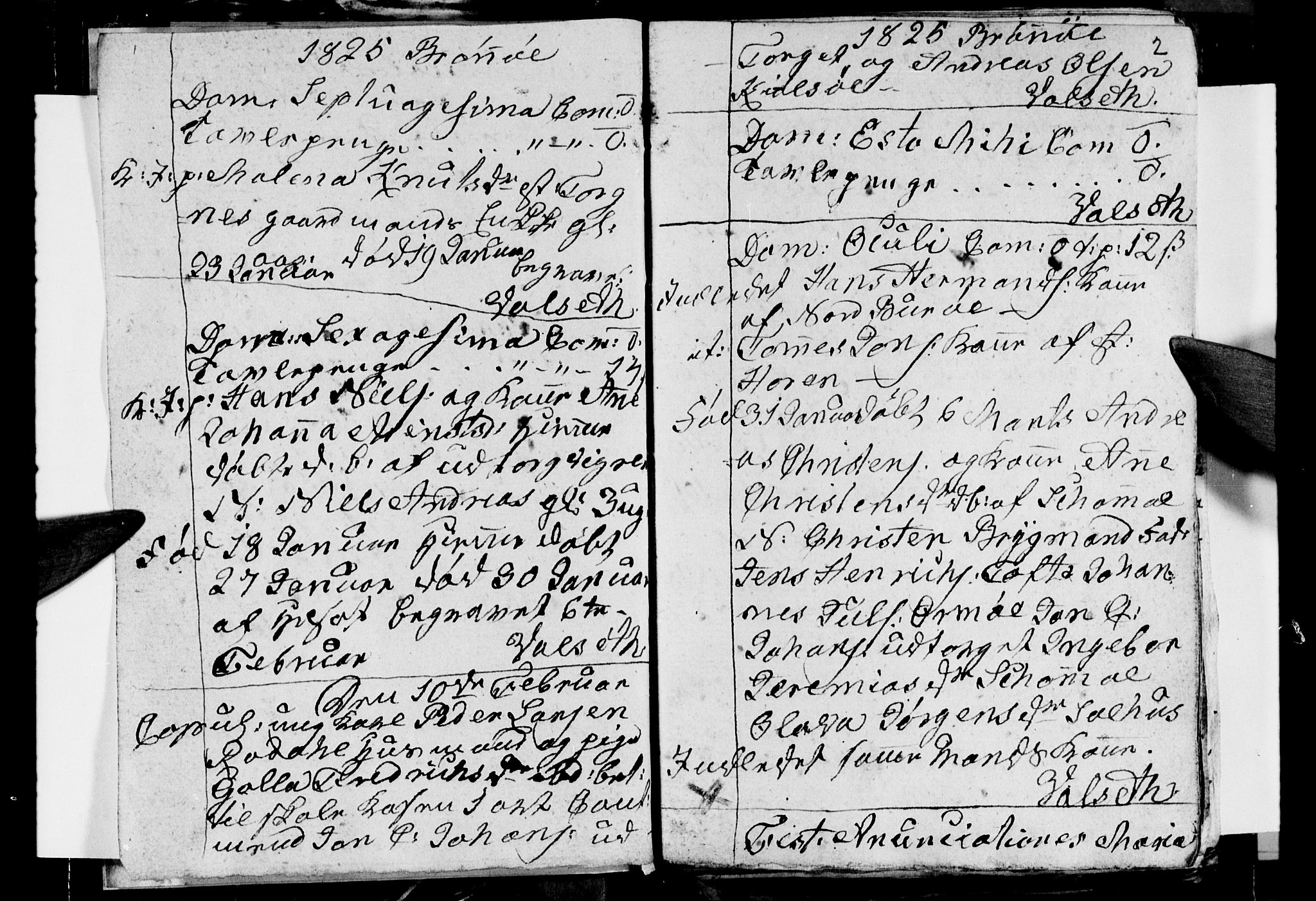 Ministerialprotokoller, klokkerbøker og fødselsregistre - Nordland, AV/SAT-A-1459/813/L0210: Klokkerbok nr. 813C02, 1825-1836, s. 2