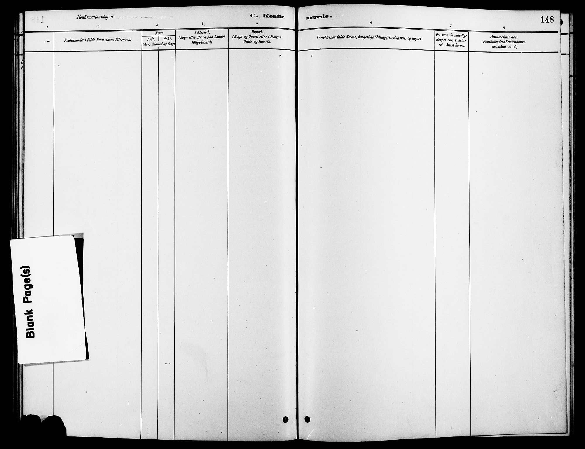 Rendalen prestekontor, AV/SAH-PREST-054/H/Ha/Hab/L0003: Klokkerbok nr. 3, 1879-1904, s. 148