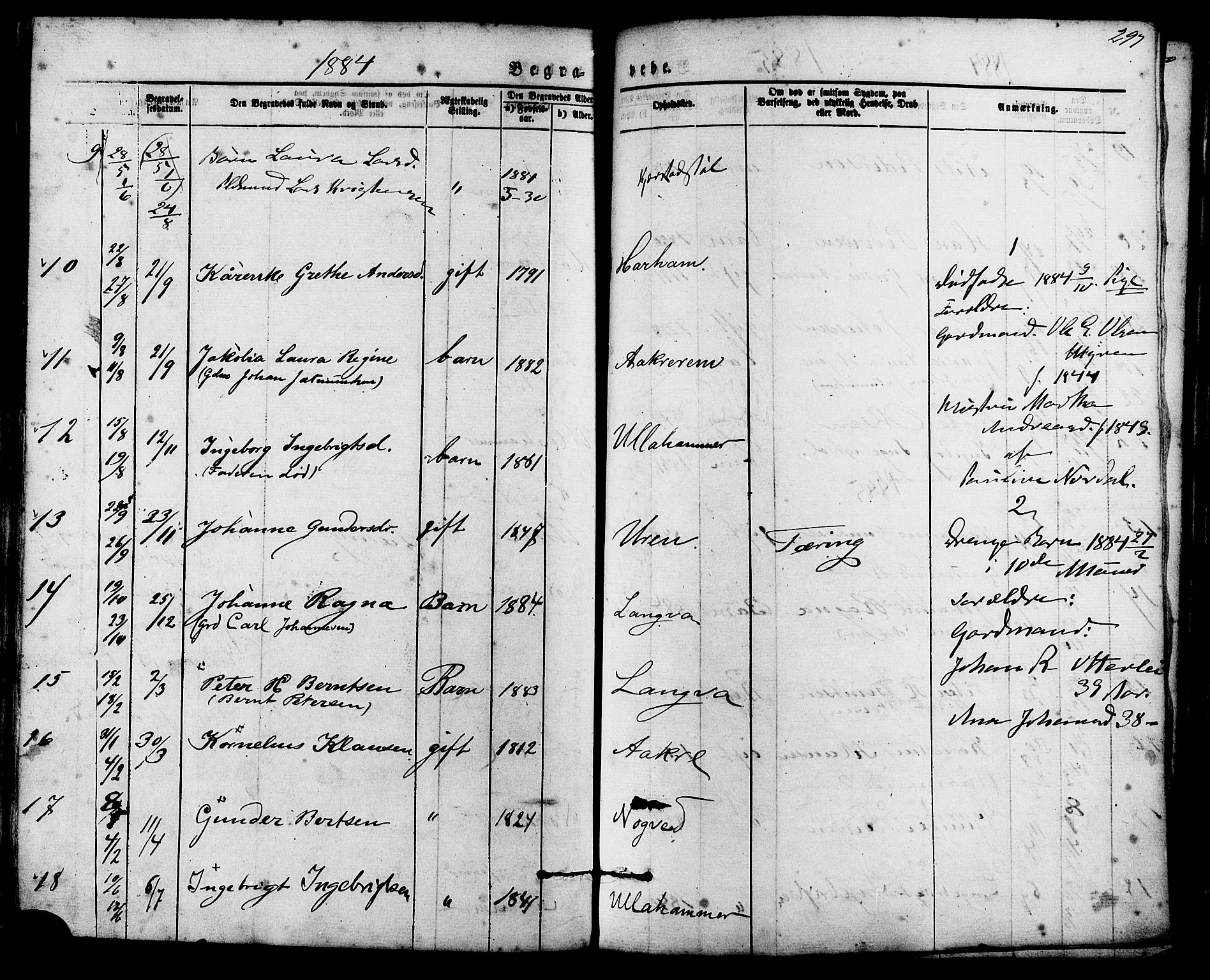 Ministerialprotokoller, klokkerbøker og fødselsregistre - Møre og Romsdal, AV/SAT-A-1454/536/L0500: Ministerialbok nr. 536A09, 1876-1889, s. 297