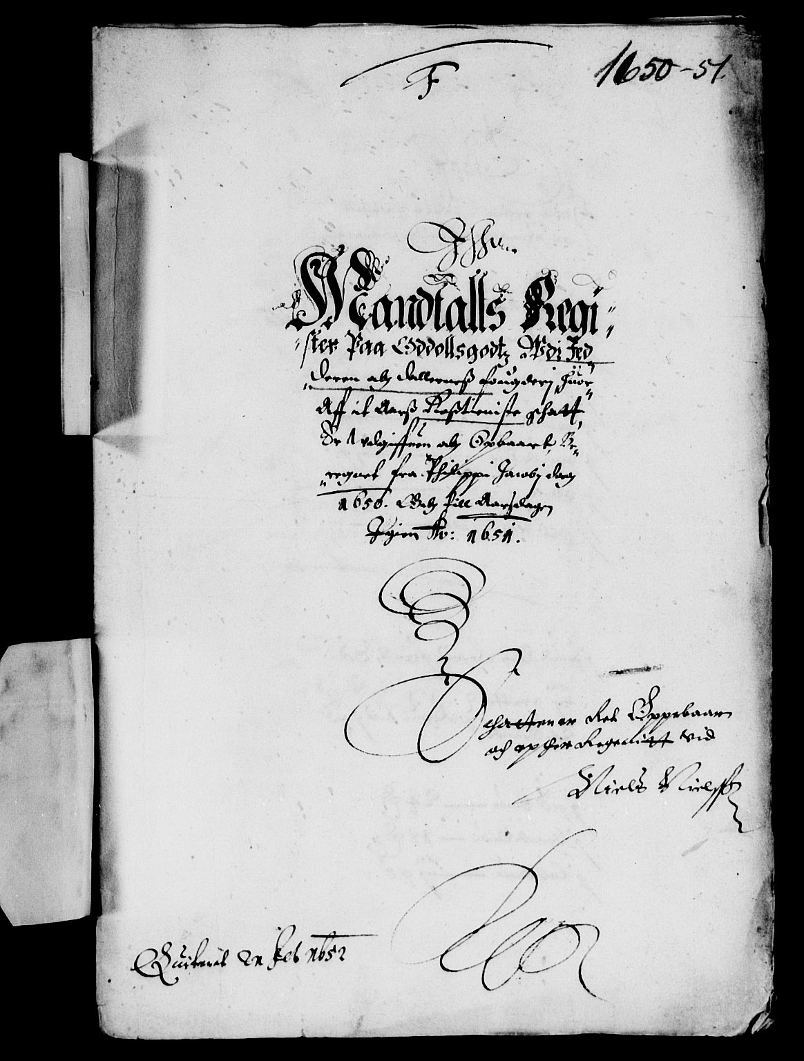 Rentekammeret inntil 1814, Reviderte regnskaper, Lensregnskaper, RA/EA-5023/R/Rb/Rbs/L0033: Stavanger len, 1649-1652