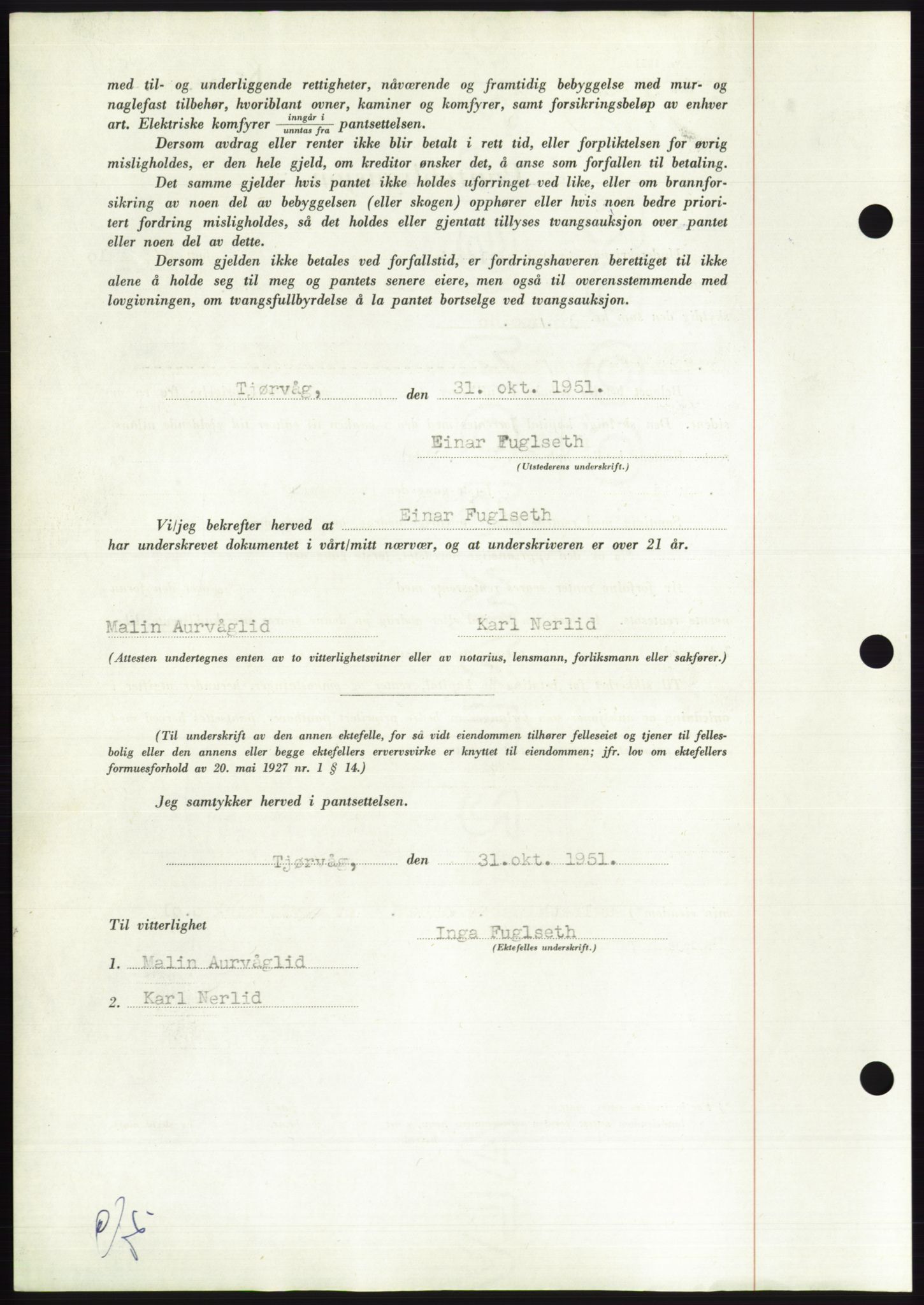 Søre Sunnmøre sorenskriveri, AV/SAT-A-4122/1/2/2C/L0120: Pantebok nr. 8B, 1951-1951, Dagboknr: 2090/1951