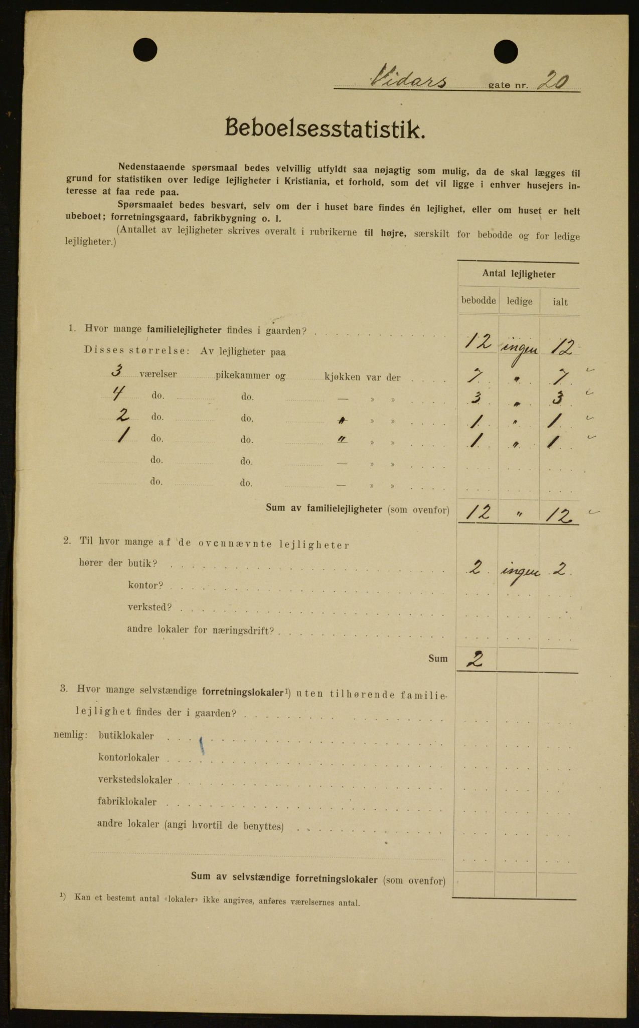 OBA, Kommunal folketelling 1.2.1909 for Kristiania kjøpstad, 1909, s. 112241