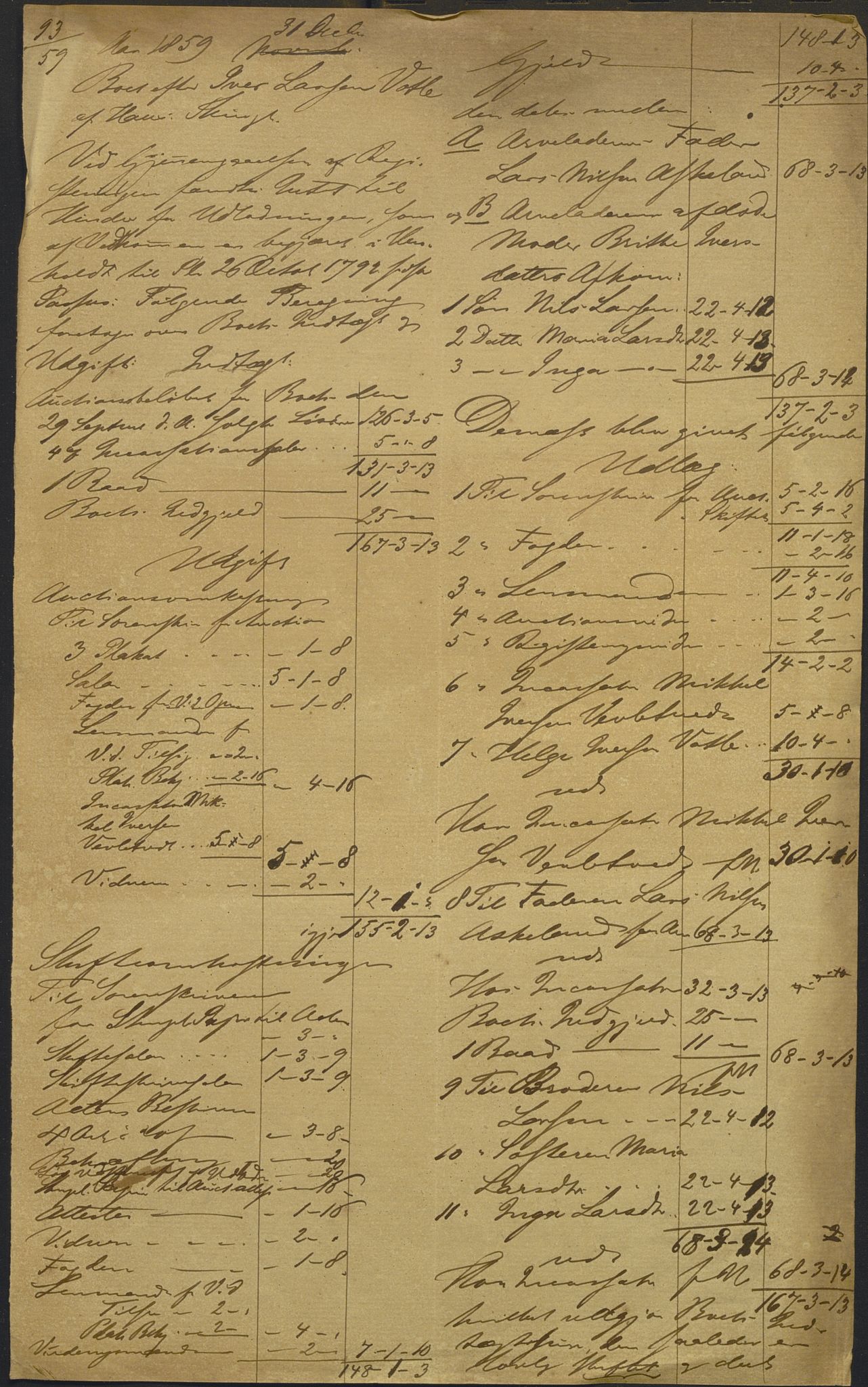 Nordhordland sorenskrivar, AV/SAB-A-2901/1/H/Hd/Hdb/L0003: Konsept til utlodningar, 1855-1860, s. 711