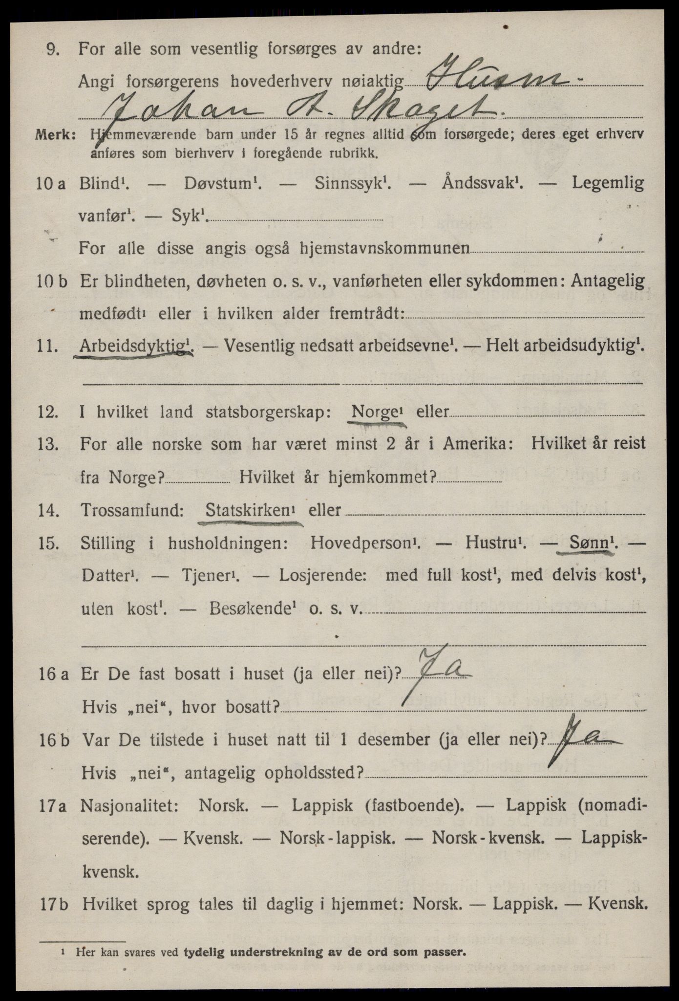 SAT, Folketelling 1920 for 1621 Ørland herred, 1920, s. 2146