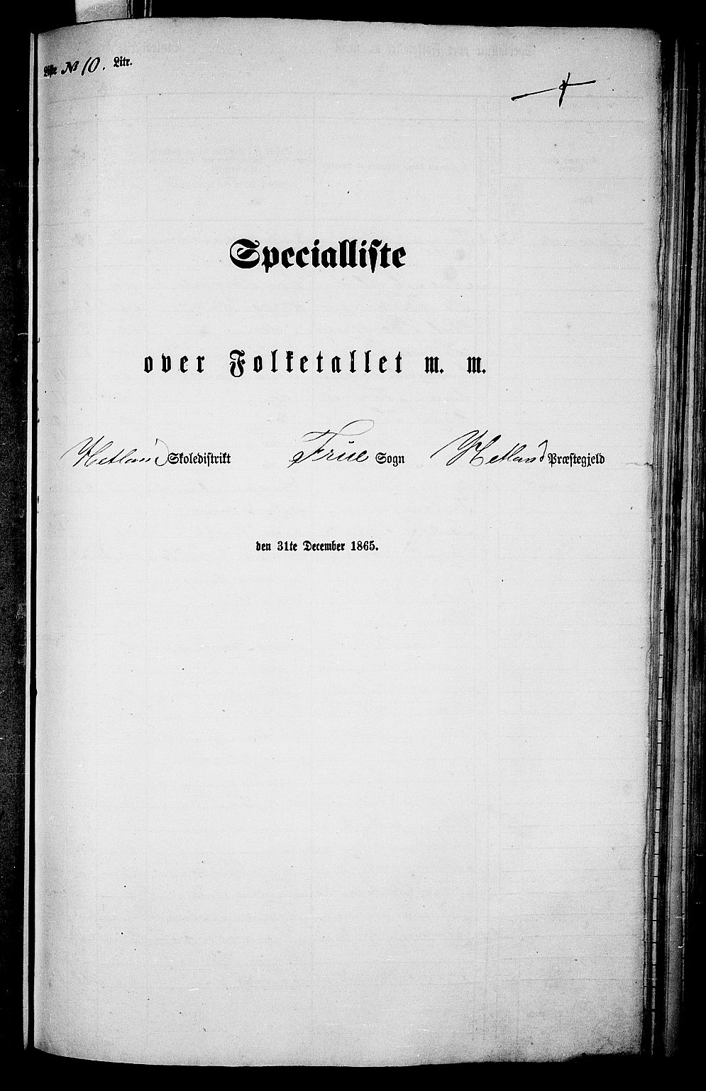 RA, Folketelling 1865 for 1126P Hetland prestegjeld, 1865, s. 114