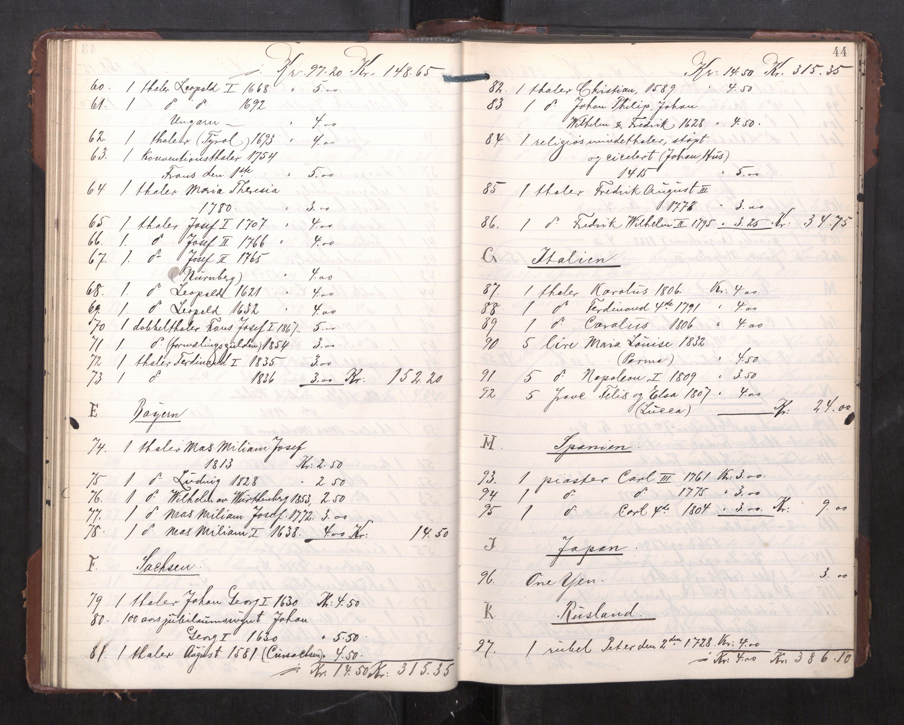 Trondheim byfogd, AV/SAT-A-0003/1/3/3C/L0030: Skifteregistreringsprotokoll - 29/8-26/9. (u/ register), 1910-1913, s. 44