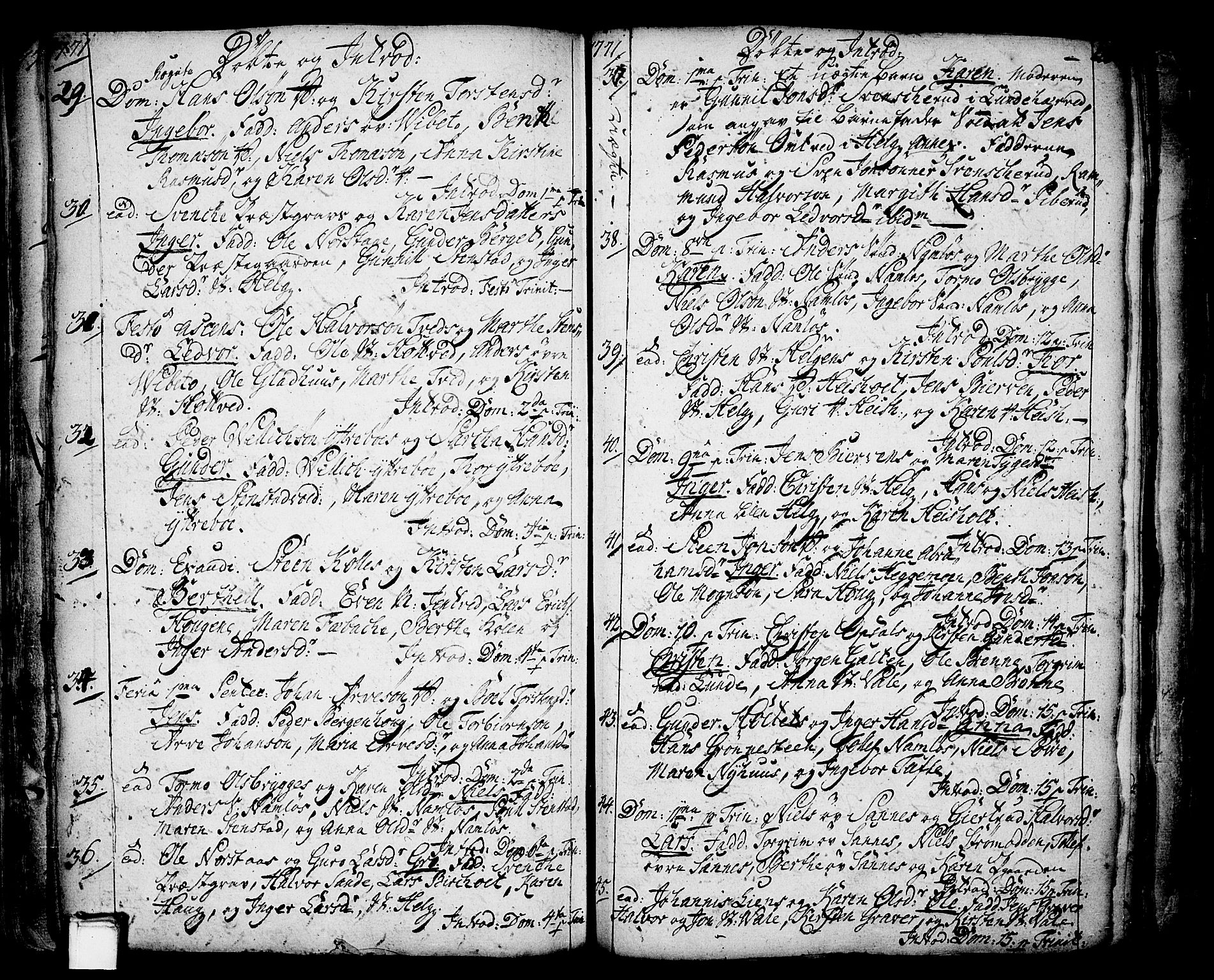 Holla kirkebøker, SAKO/A-272/F/Fa/L0001: Ministerialbok nr. 1, 1717-1779, s. 120