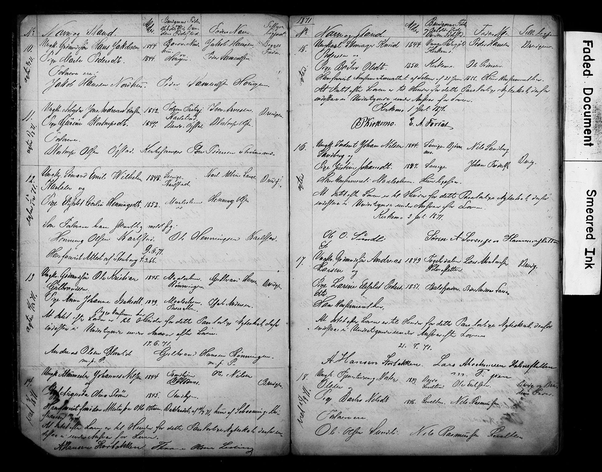 Målselv sokneprestembete, AV/SATØ-S-1311/I/Id/L0038: Lysningsprotokoll nr. 38, 1870-1890