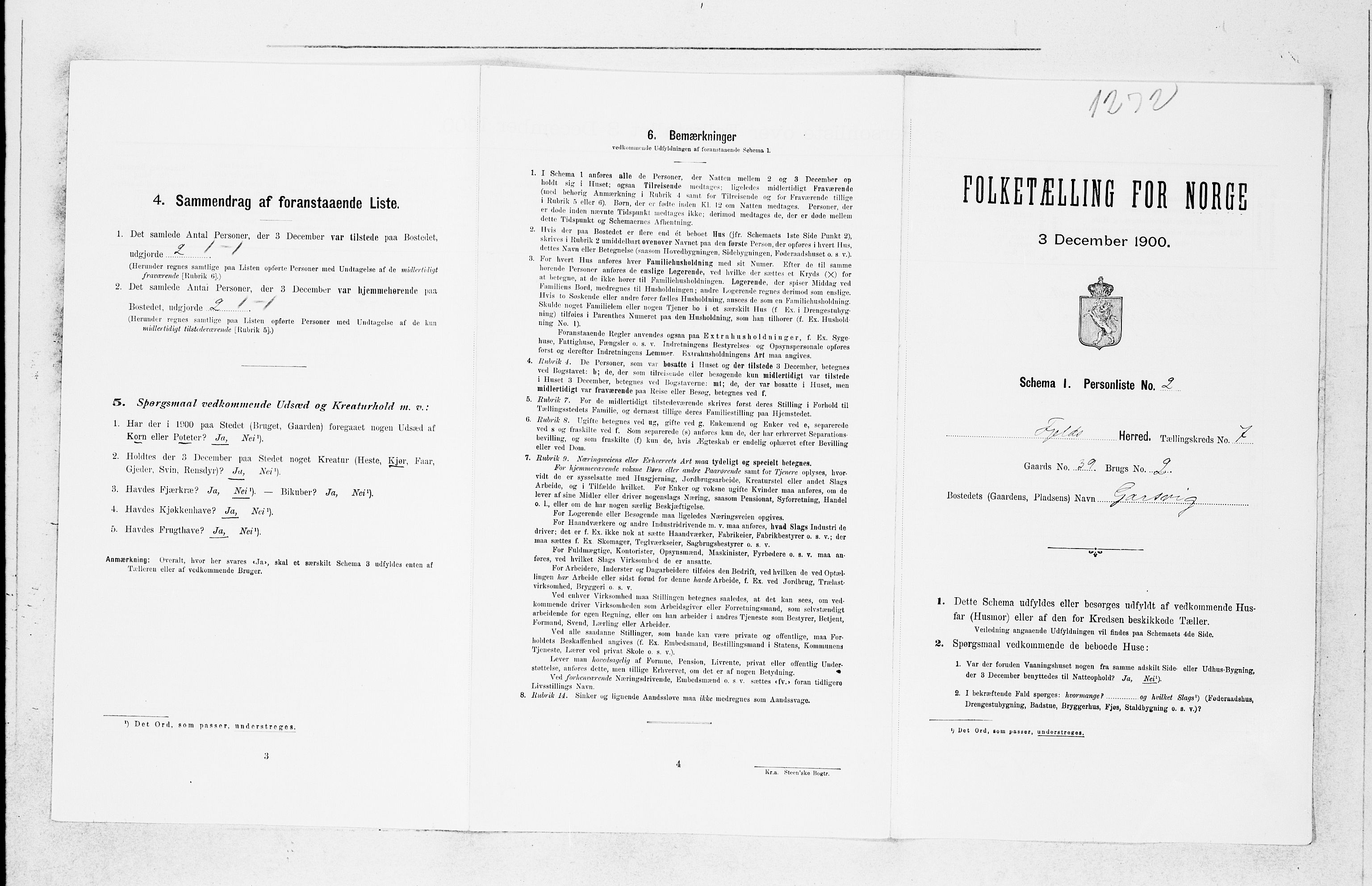SAB, Folketelling 1900 for 1246 Fjell herred, 1900, s. 789