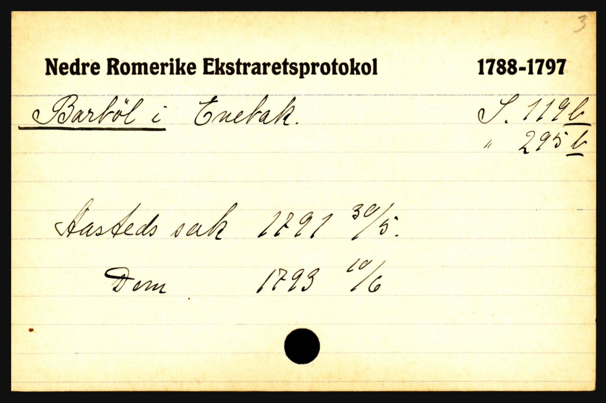 Statsarkivet i Oslo, AV/SAO-A-10621/Z/Zb/L0009: Enebakk (Auen - Årsrud), Feiring (Almelien - Torgunrød), Fet m/ Rælingen (Auten - Garder), s. 30