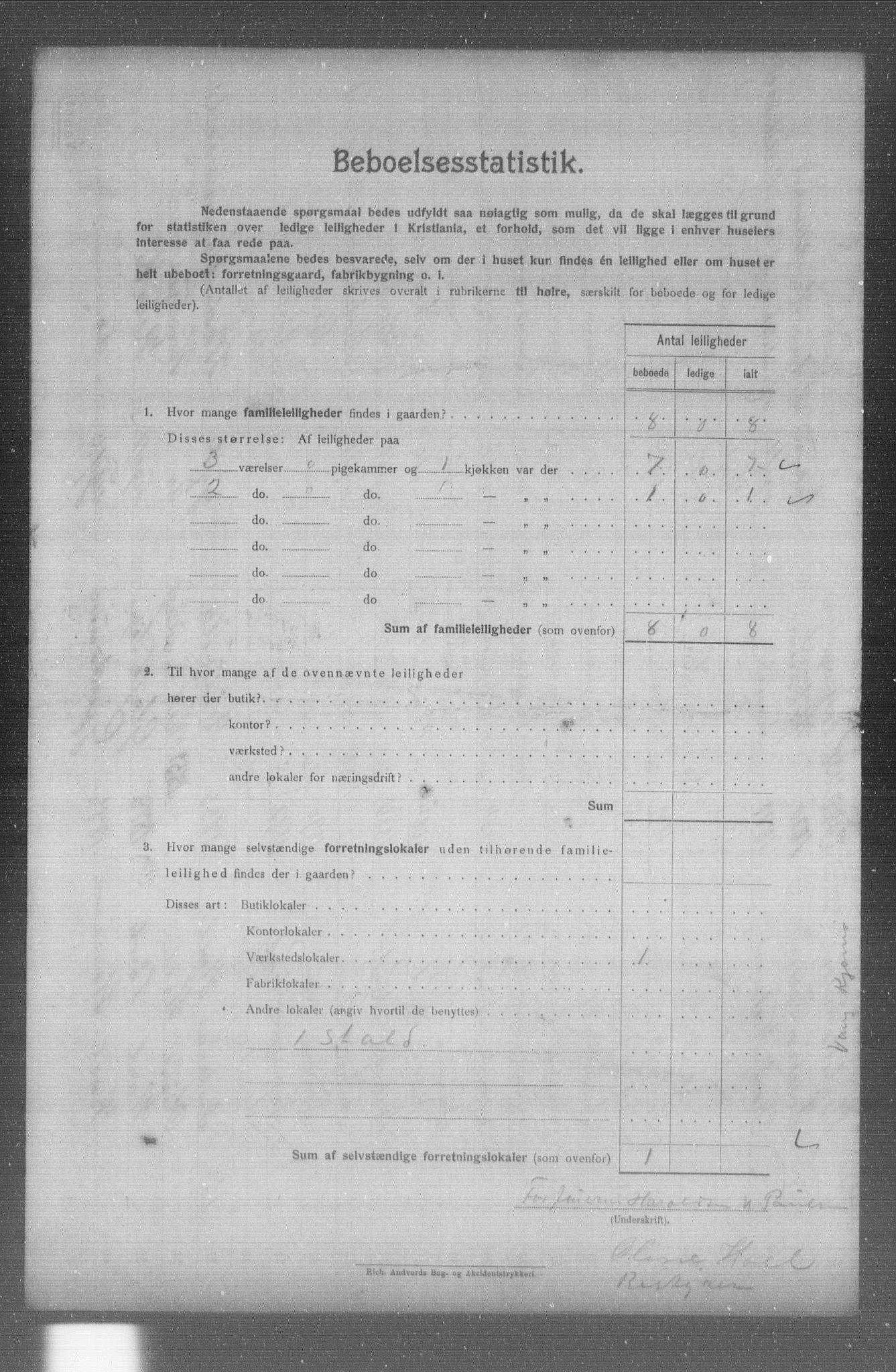 OBA, Kommunal folketelling 31.12.1904 for Kristiania kjøpstad, 1904, s. 8937