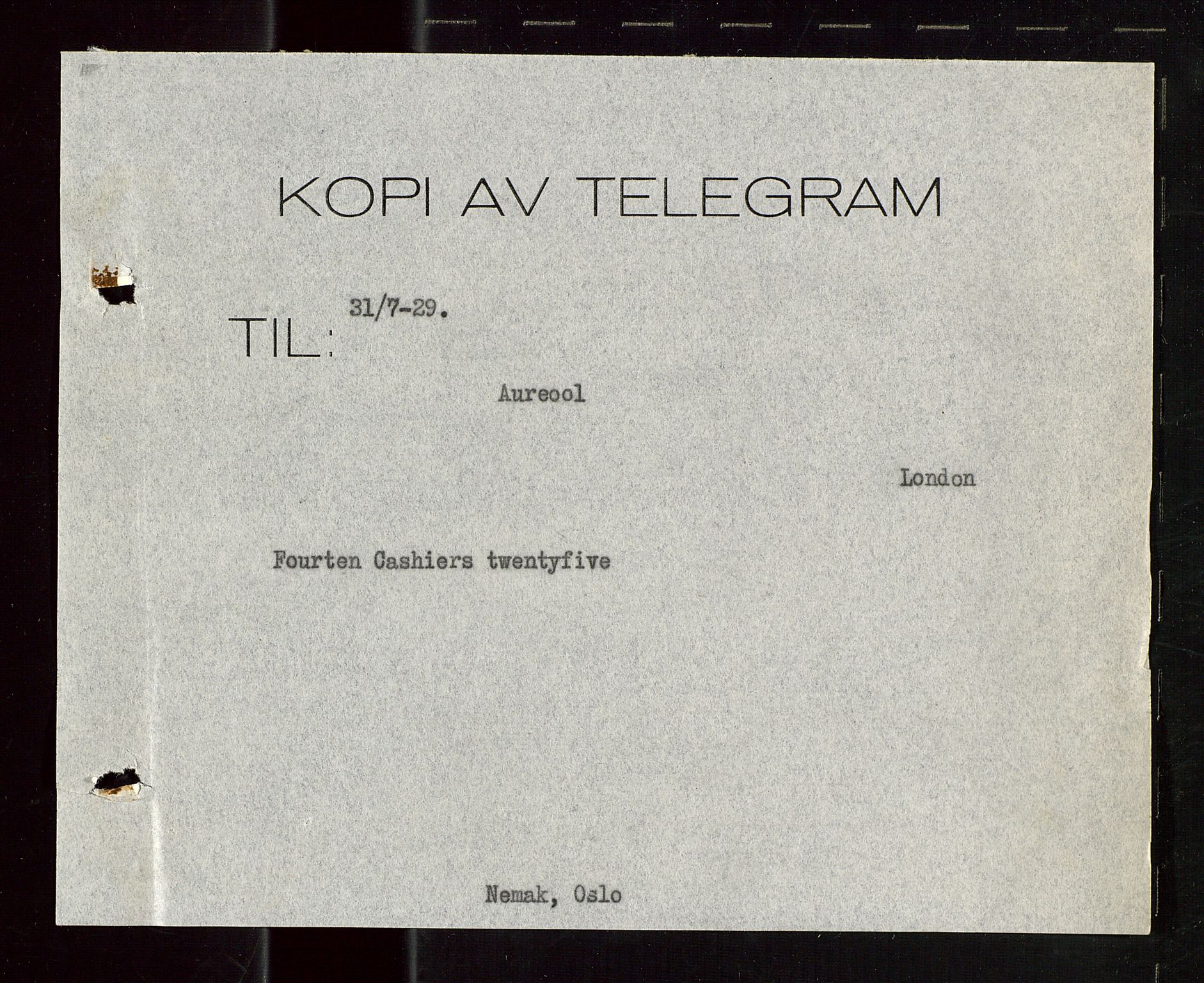 Pa 1521 - A/S Norske Shell, SAST/A-101915/E/Ea/Eaa/L0016: Sjefskorrespondanse, 1929, s. 3
