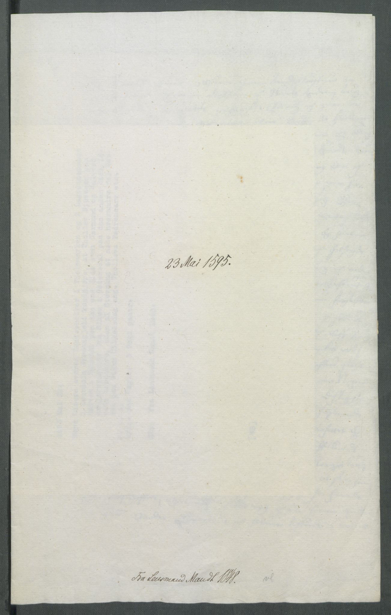 Riksarkivets diplomsamling, AV/RA-EA-5965/F02/L0099: Dokumenter, 1595, s. 40