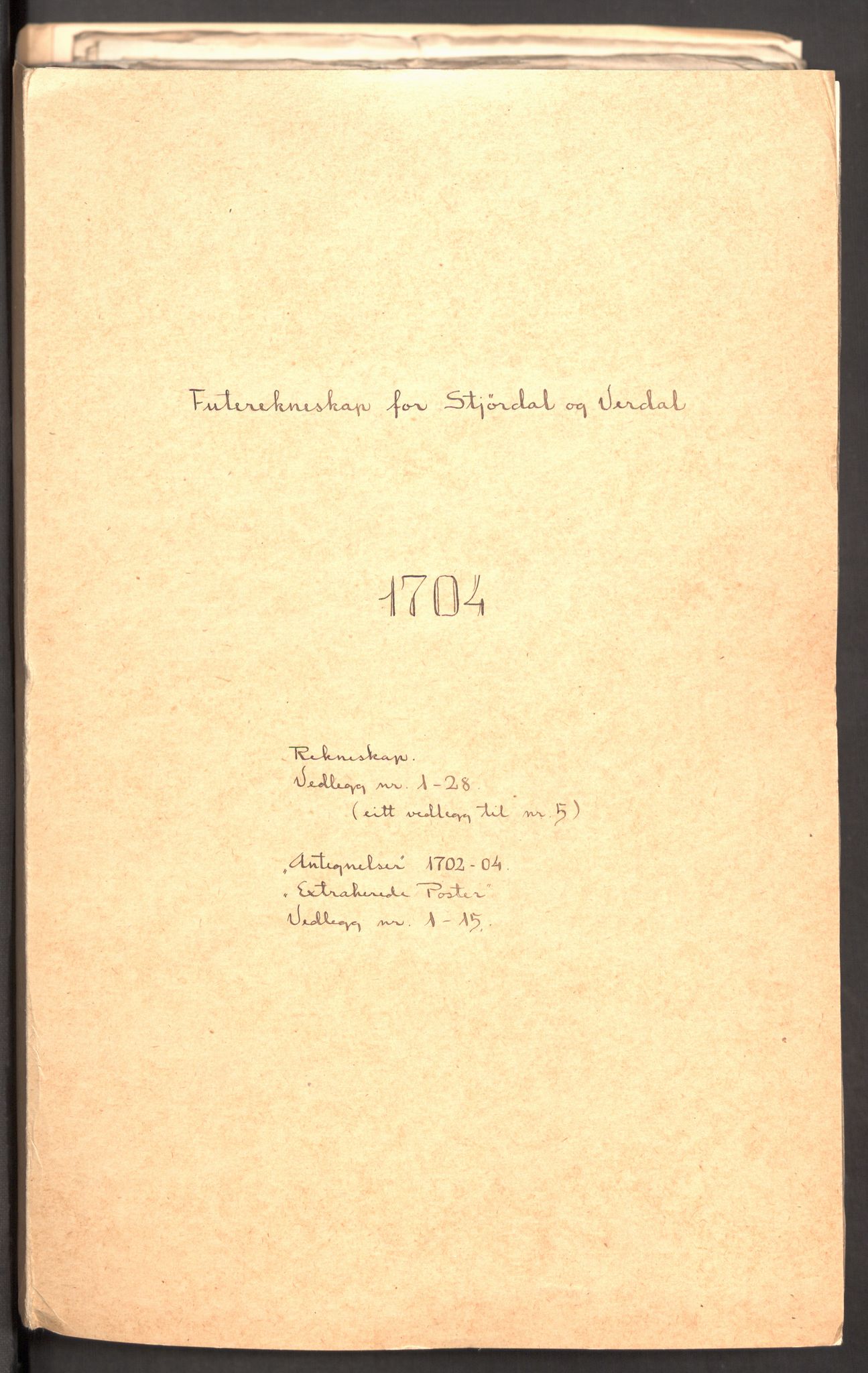 Rentekammeret inntil 1814, Reviderte regnskaper, Fogderegnskap, RA/EA-4092/R62/L4195: Fogderegnskap Stjørdal og Verdal, 1704, s. 2