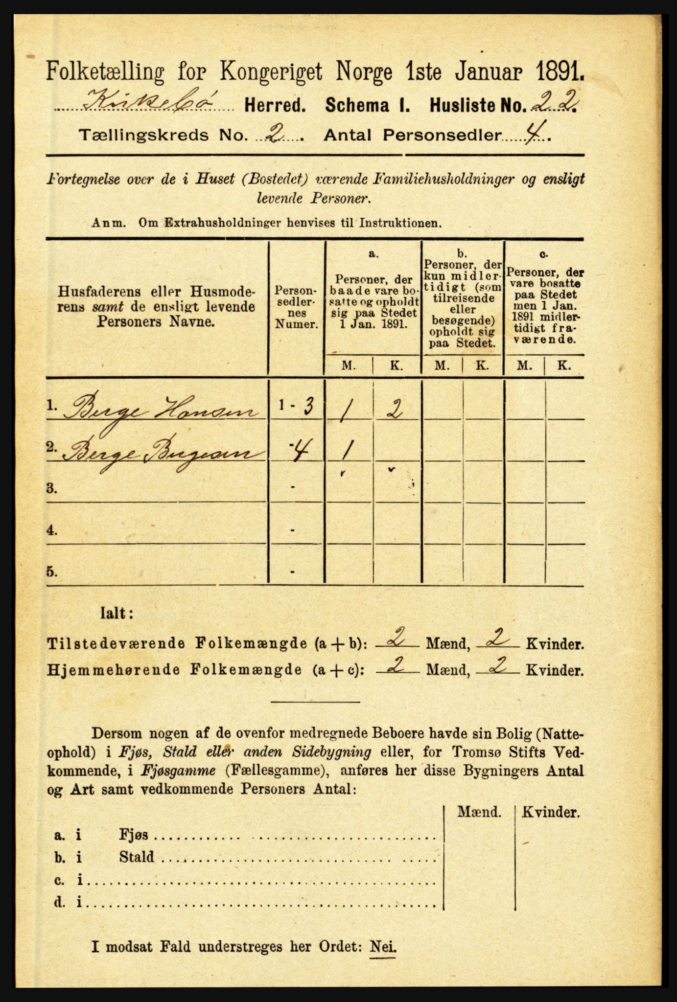 RA, Folketelling 1891 for 1416 Kyrkjebø herred, 1891, s. 303