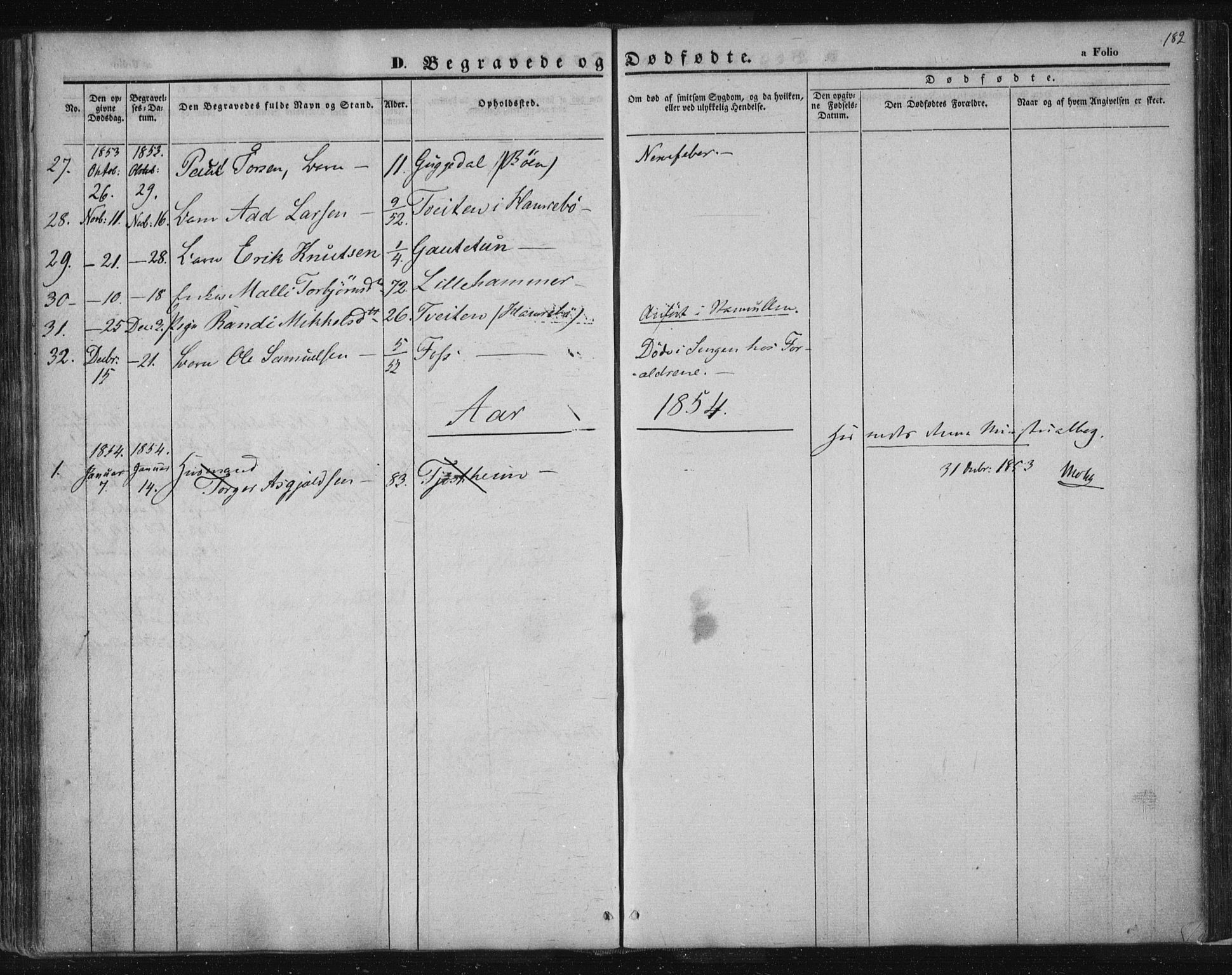 Suldal sokneprestkontor, AV/SAST-A-101845/01/IV/L0008: Ministerialbok nr. A 8, 1836-1853, s. 182