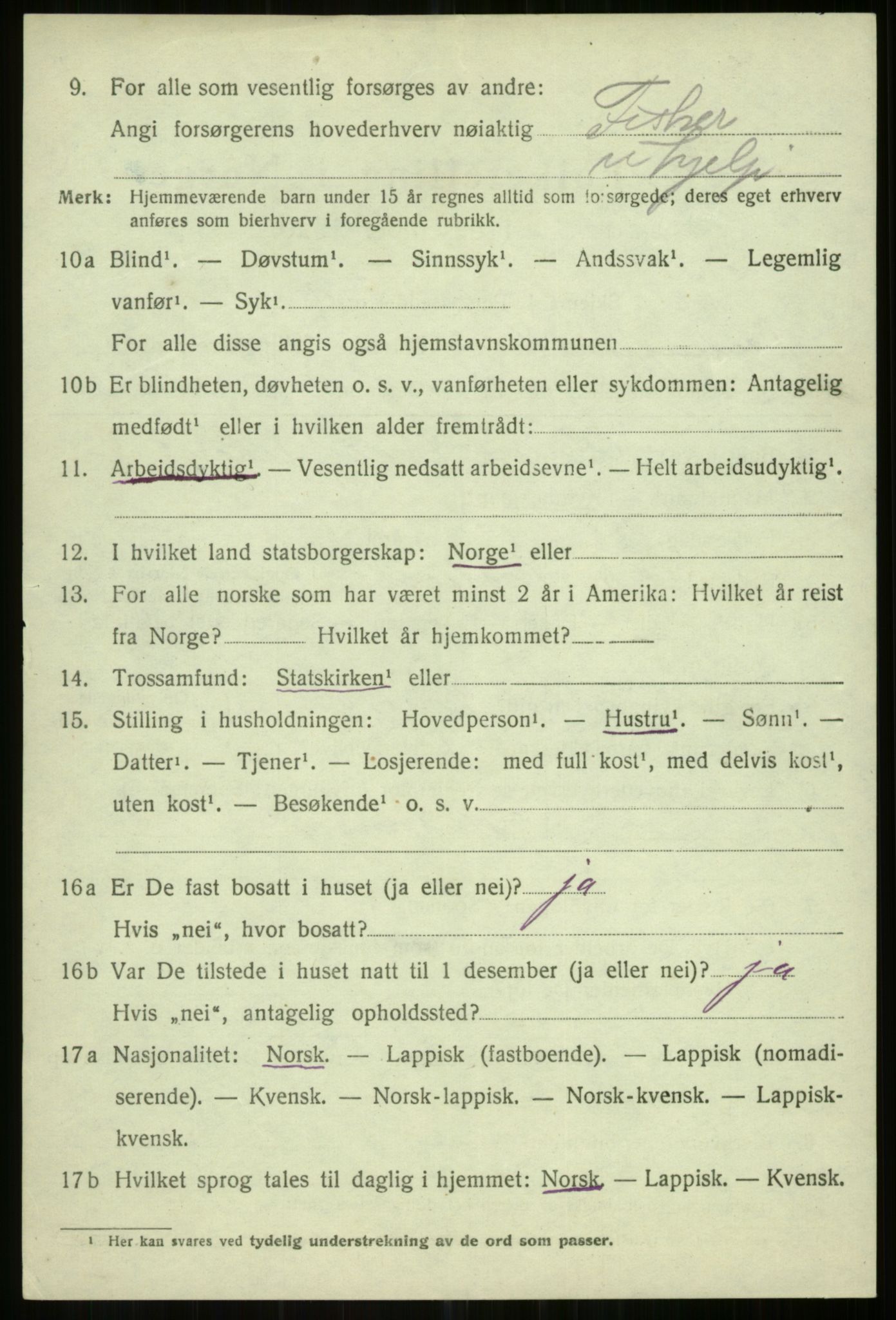 SATØ, Folketelling 1920 for 1935 Helgøy herred, 1920, s. 1390